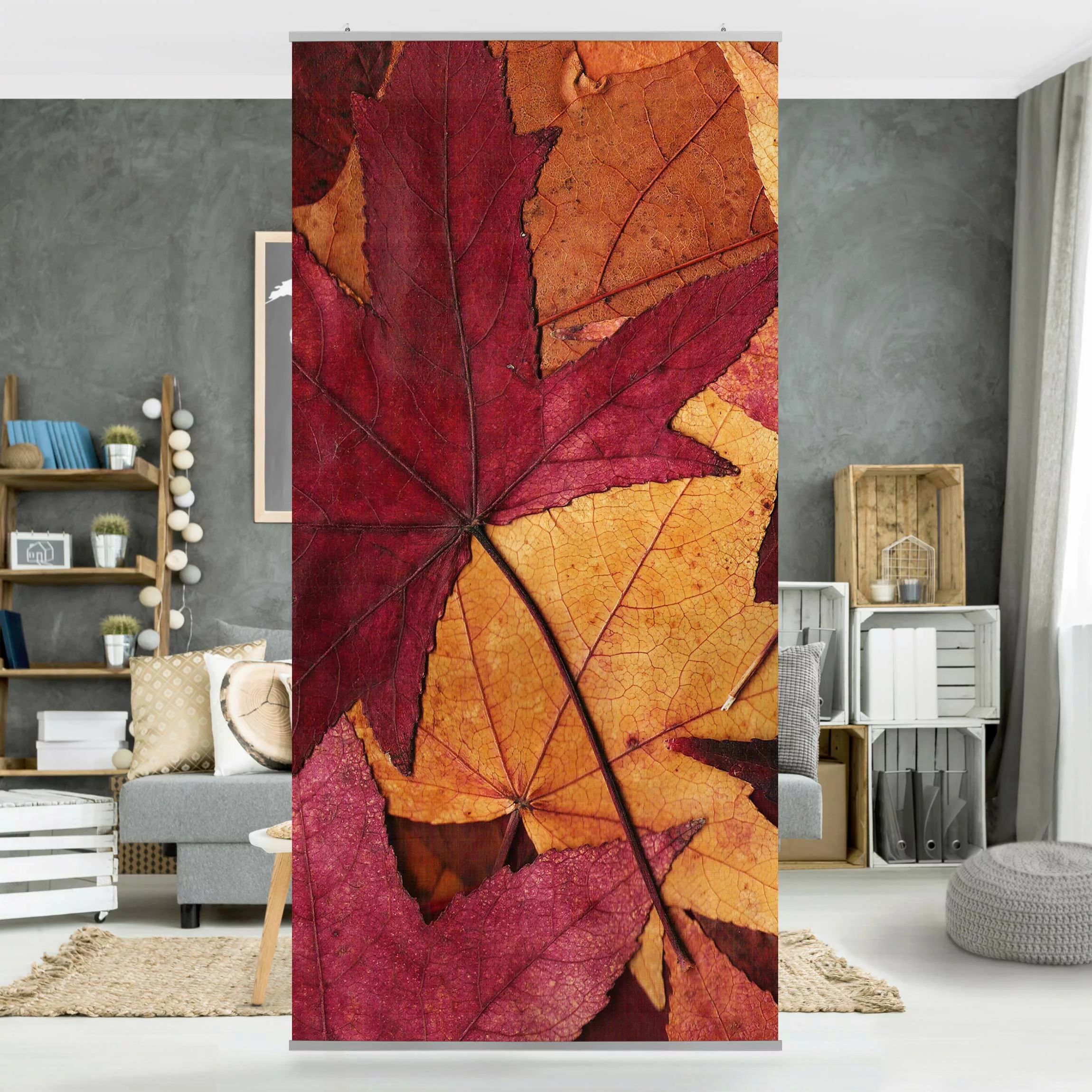 Raumteiler Coloured Leaves günstig online kaufen