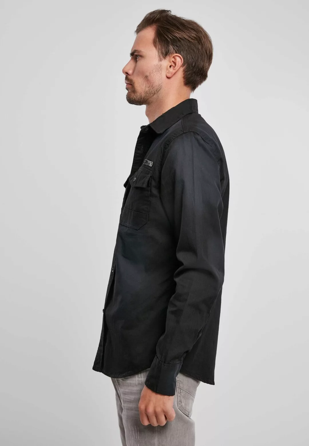 Brandit Langarmhemd "Brandit Herren Hardee Denim Shirt", (1 tlg.) günstig online kaufen