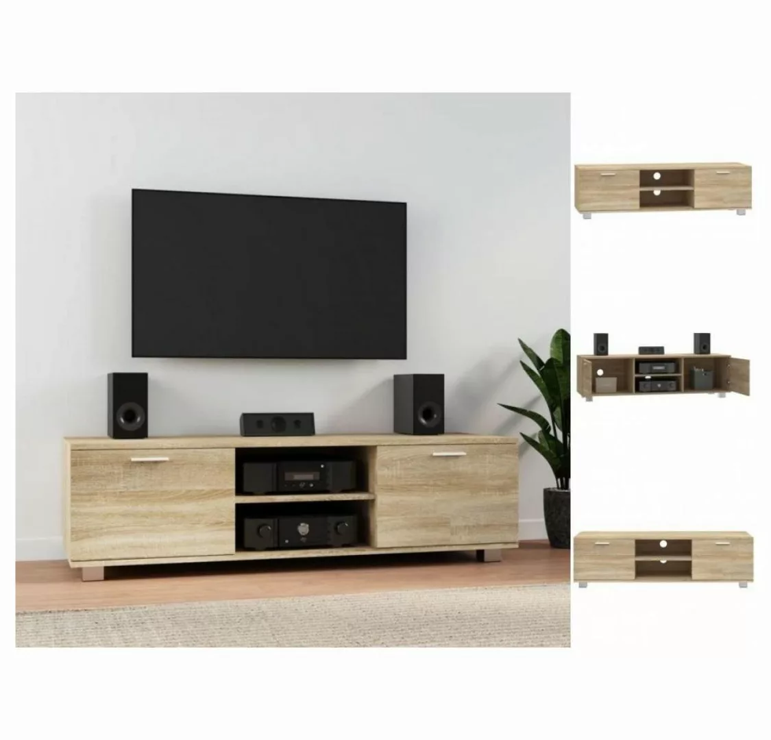 vidaXL TV-Schrank TV-Schrank Sonoma-Eiche 140x40,5x35 cm Holzwerkstoff Lowb günstig online kaufen