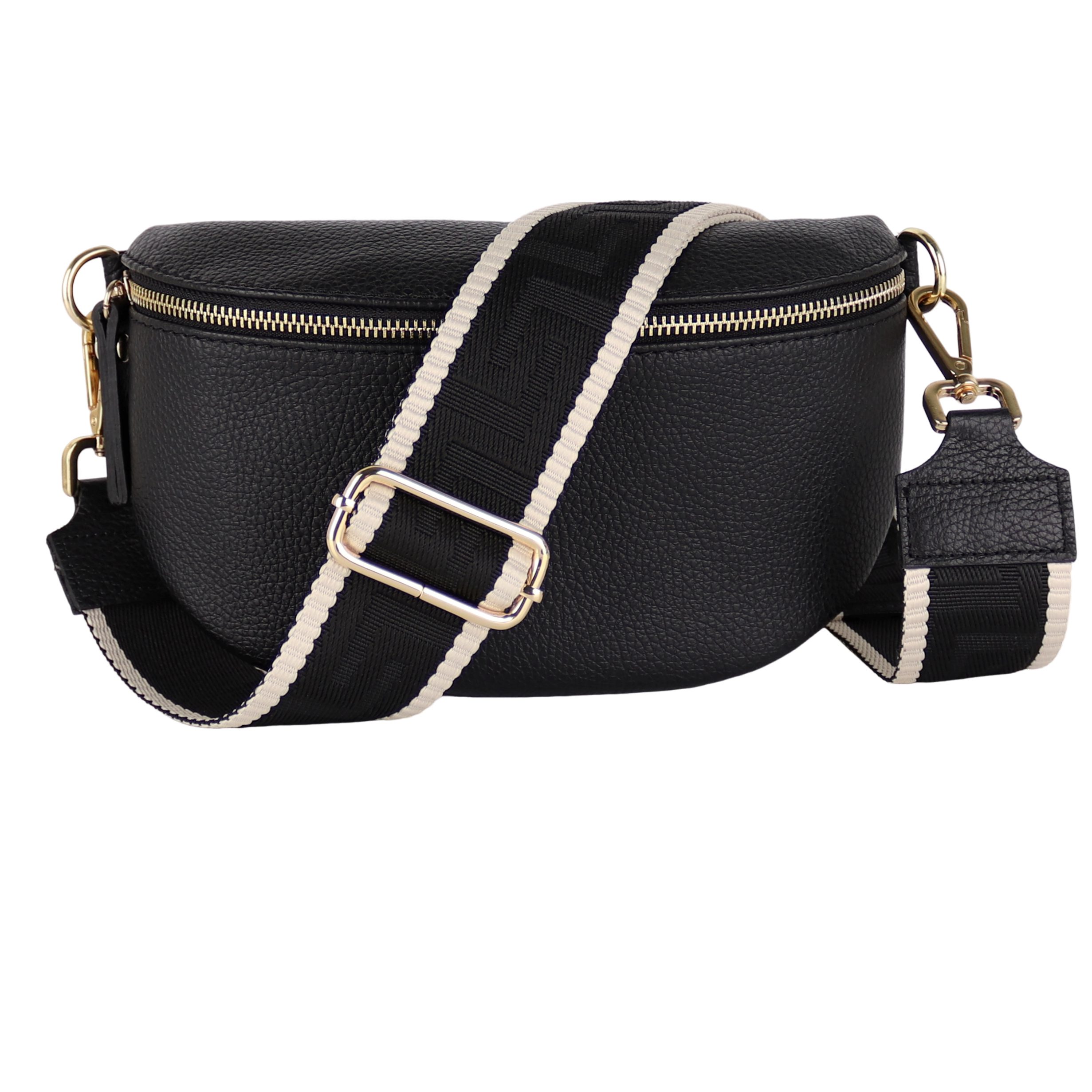 MIRROSI Bauchtasche mit GOLDENER Reißverschluss Damen, günstig online kaufen