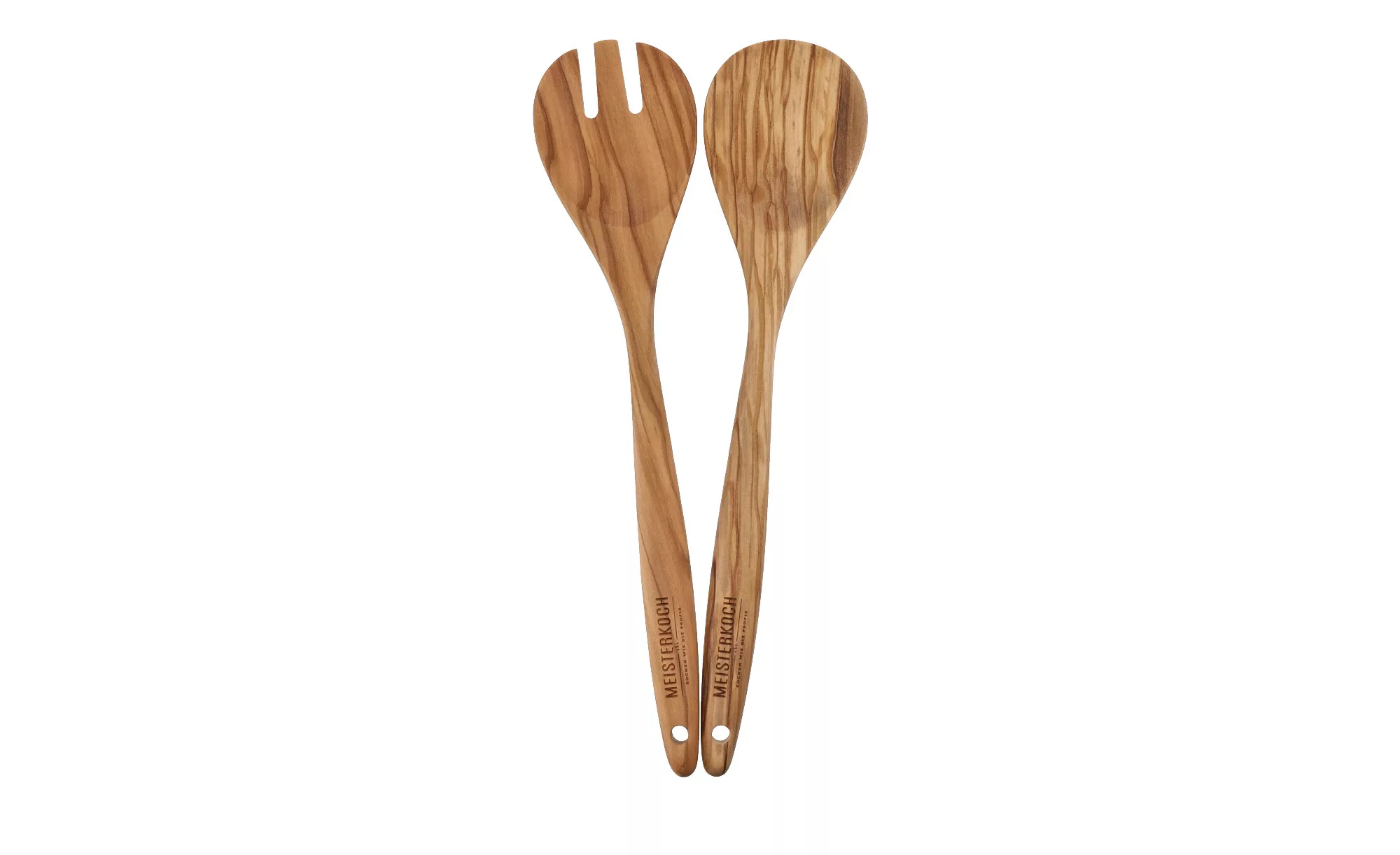 Meisterkoch Salatbesteck, 2-teilig - holzfarben - Holz - 7 cm - 1,5 cm - Me günstig online kaufen