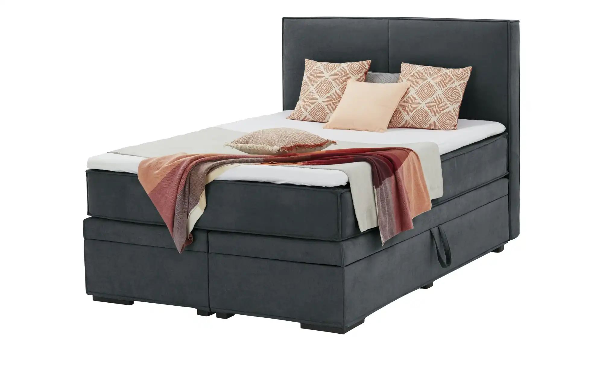 Boxi Boxspringbett mit Bettkasten Boxi Urban ¦ grau ¦ Maße (cm): B: 140 H: günstig online kaufen