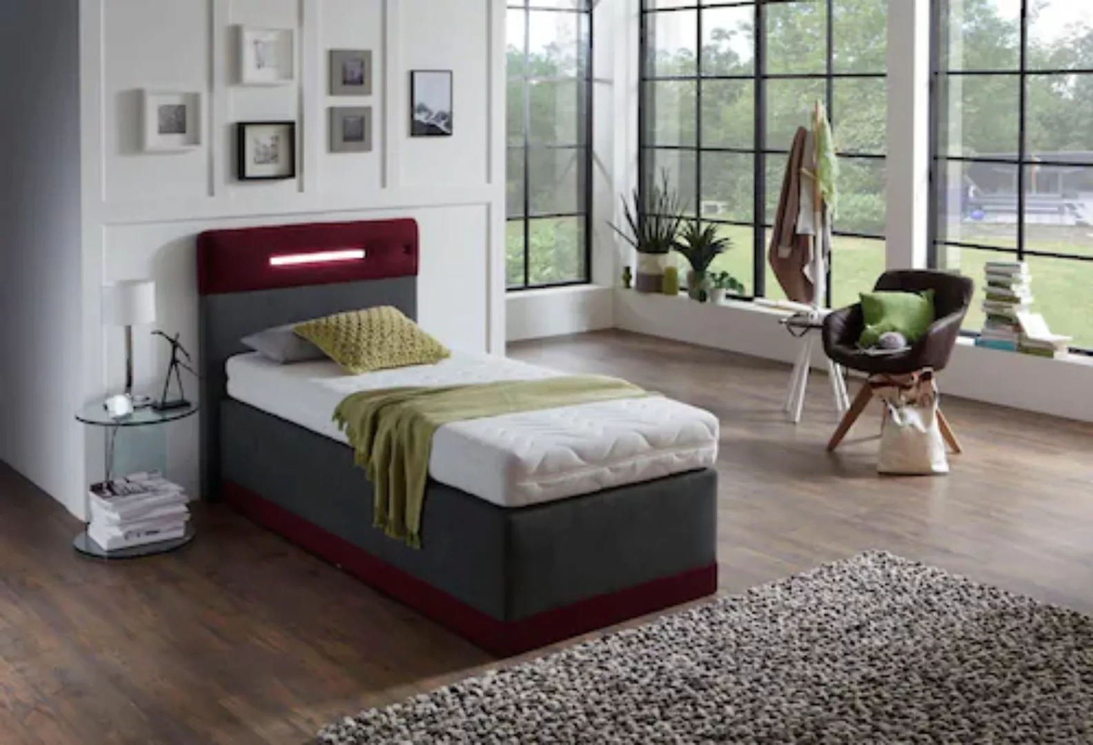 Westfalia Schlafkomfort Boxspringbett, mit LED-Beleuchtung günstig online kaufen