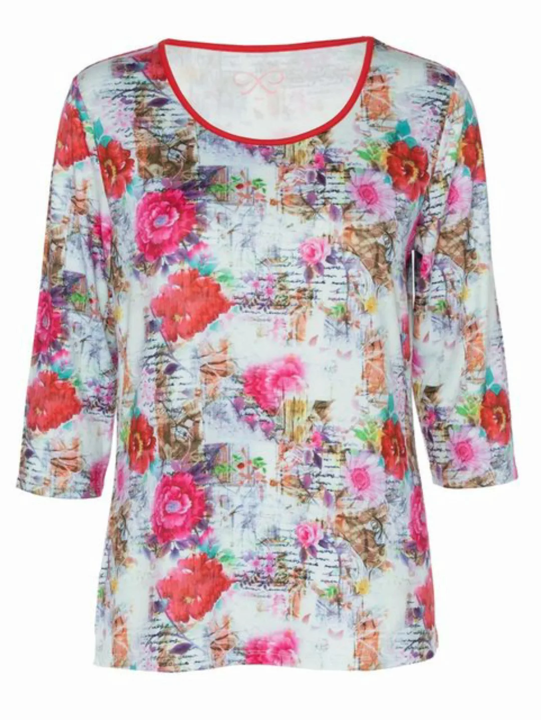 Belli Beaux Print-Shirt Sweatshirt elastisch im romantischen Rosendesign günstig online kaufen