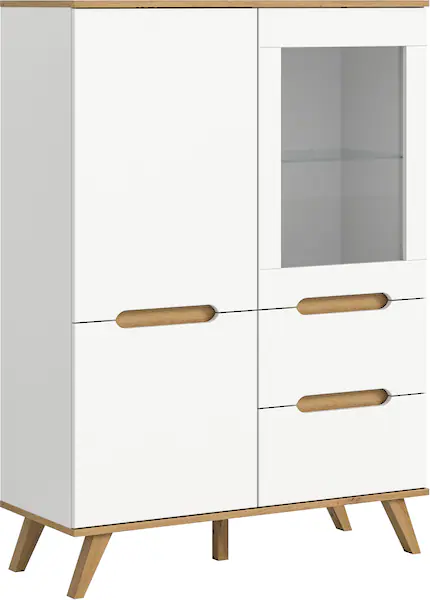 Home affaire Highboard "Alesund", 6 Fächer, konischer Fuß, Kommode, Anricht günstig online kaufen