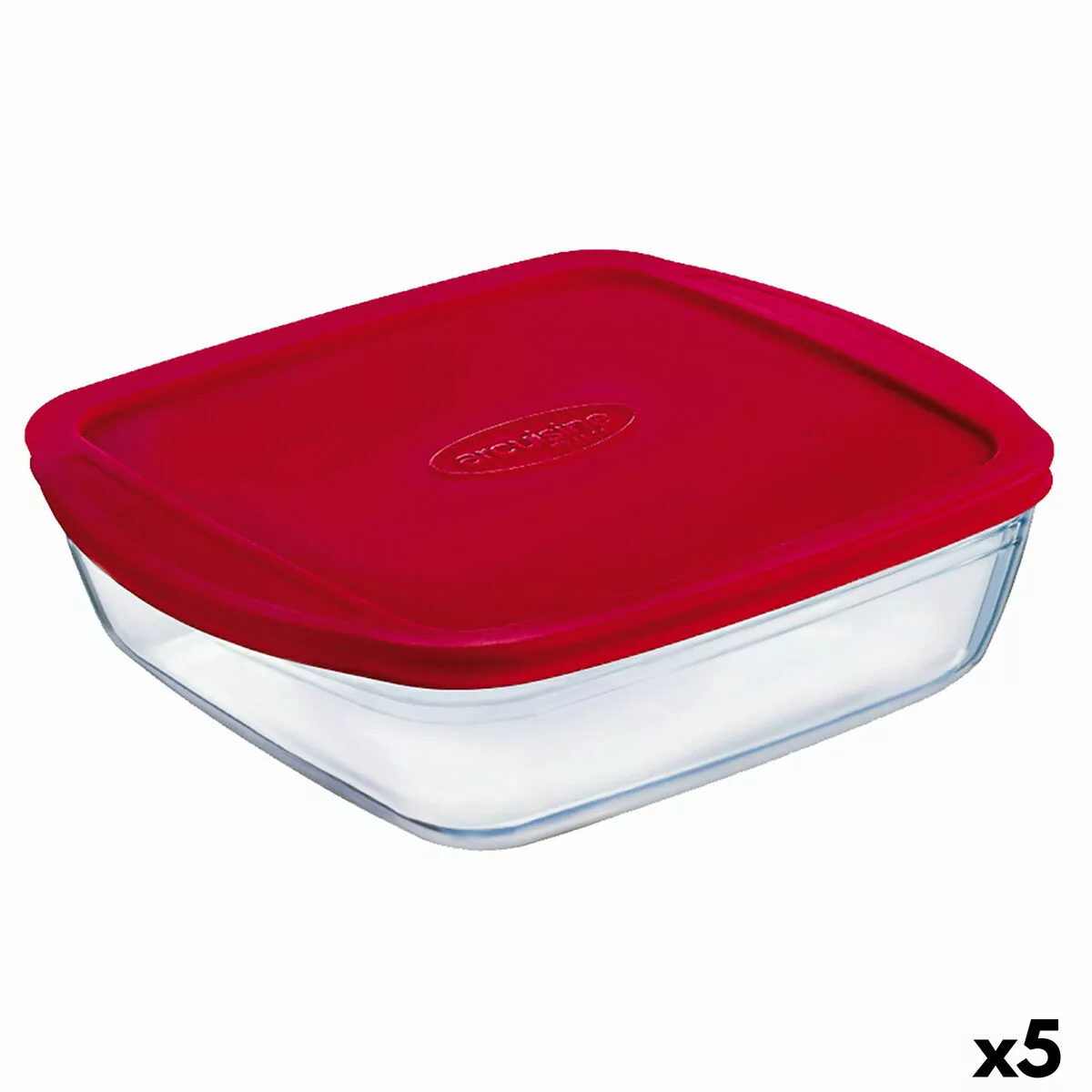 Rechteckige Lunchbox Mit Deckel Ô Cuisine Cook & Store Rot 2,5 L 28 X 20 X günstig online kaufen