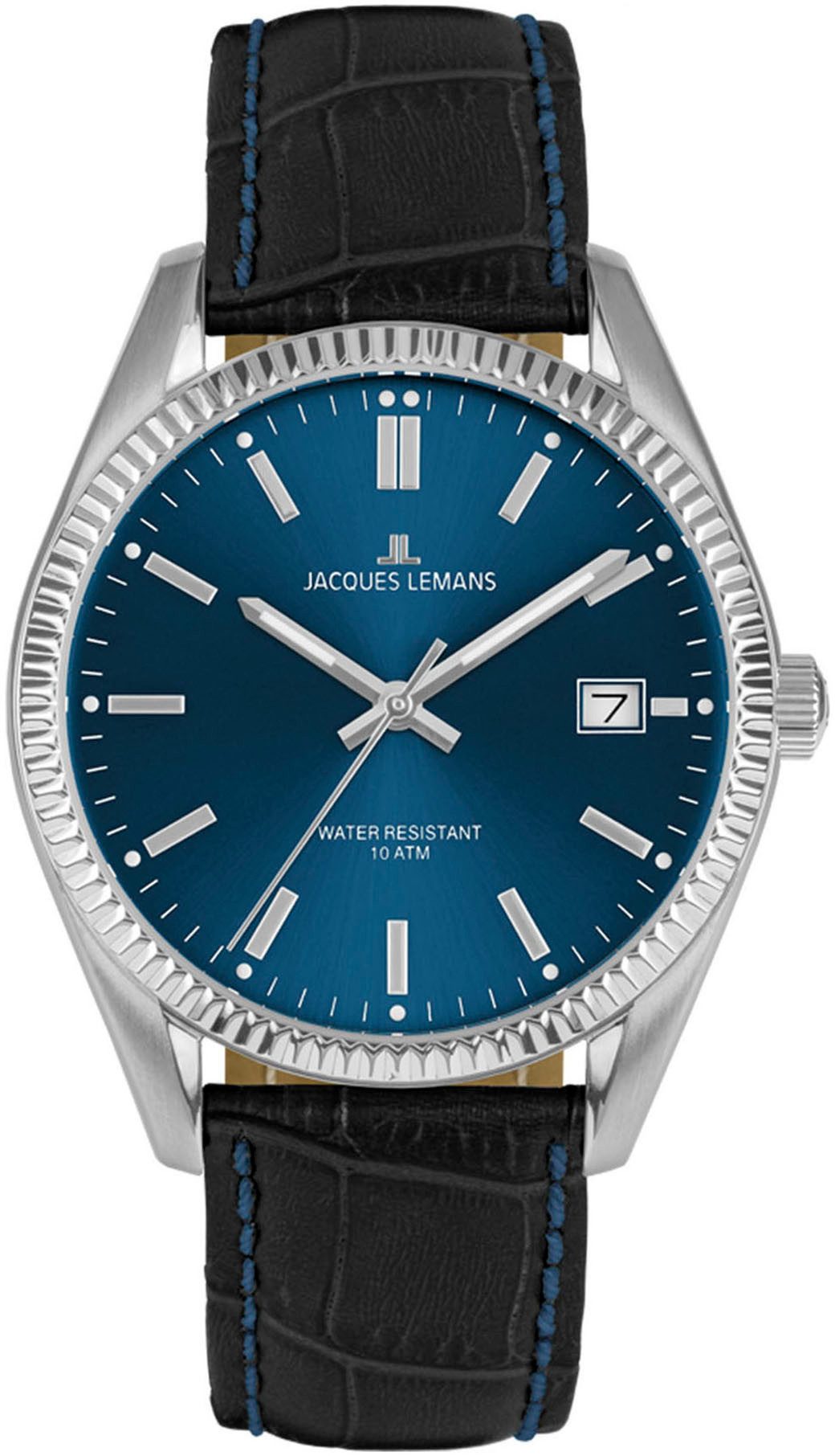 Jacques Lemans Quarzuhr Derby 50-3R, Armbanduhr, günstig online kaufen