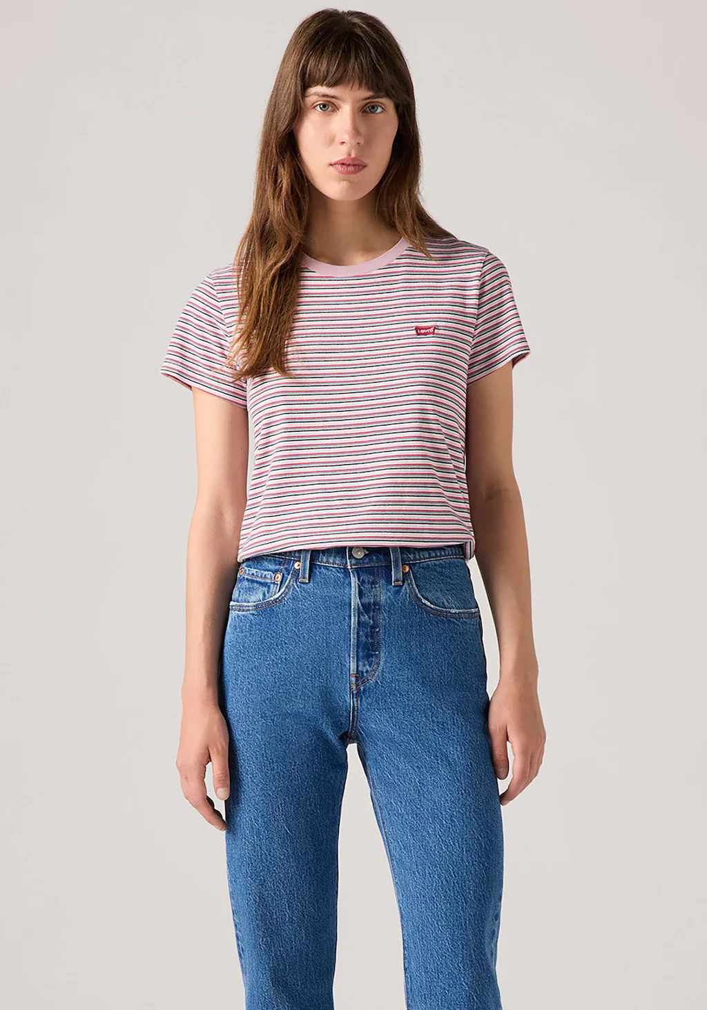 Levis T-Shirt "The perfect Tee", mit kleiner Logo-Stickerei günstig online kaufen