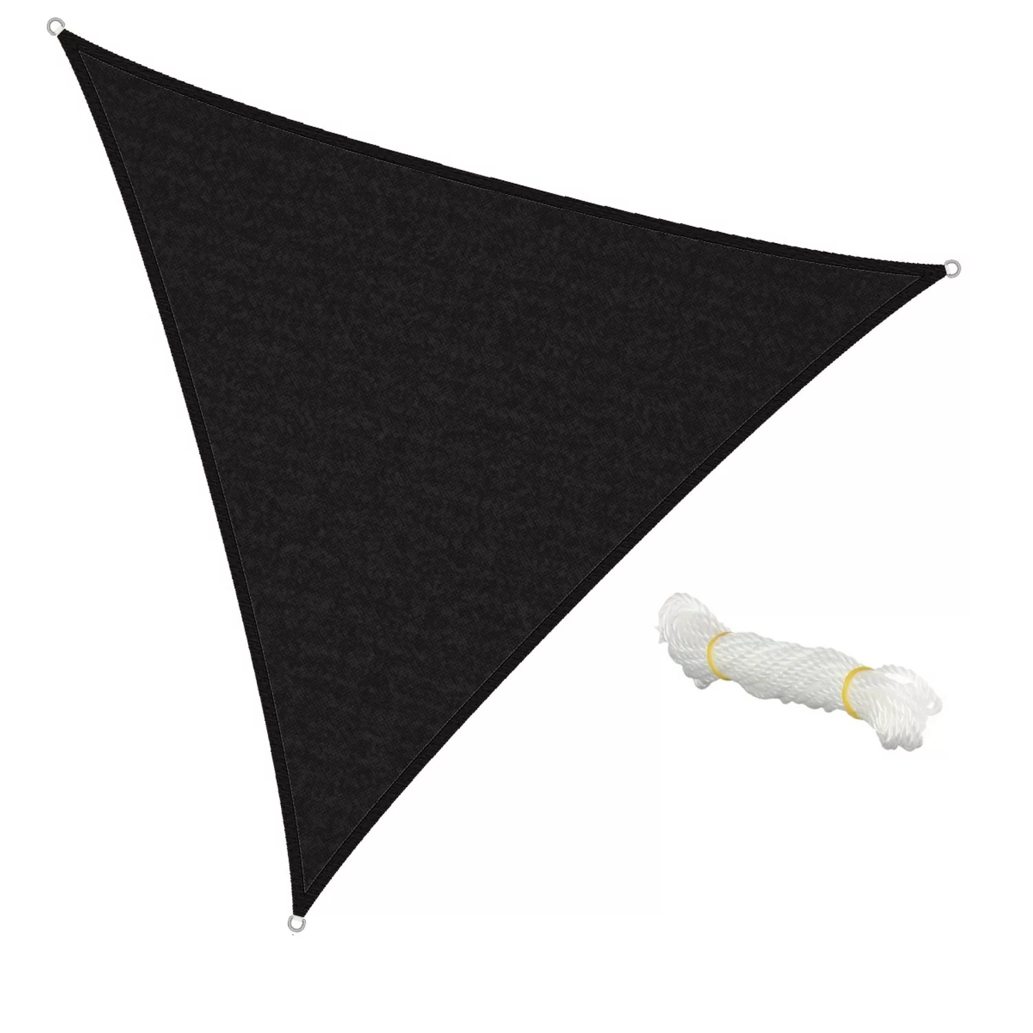 ECD Germany Sonnensegel Sonnenschutz 5x5x5 m Dreieck Anthrazit HDPE UV Schu günstig online kaufen