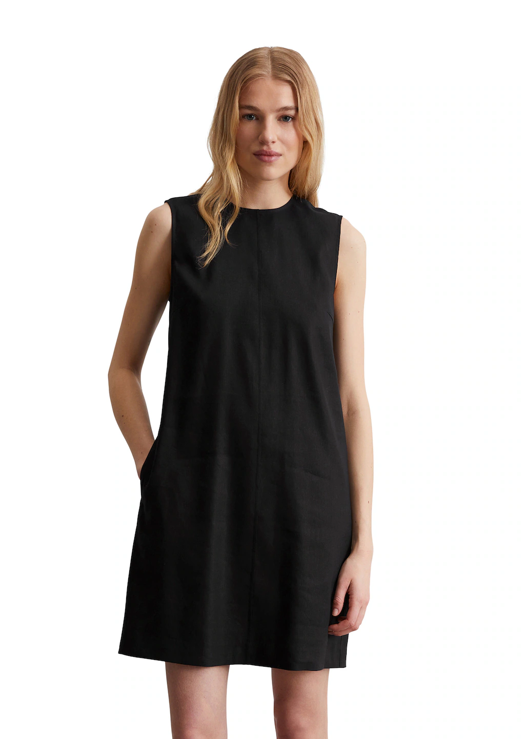 Marc OPolo Midikleid "aus Leinen-Viskose-Stretch" günstig online kaufen