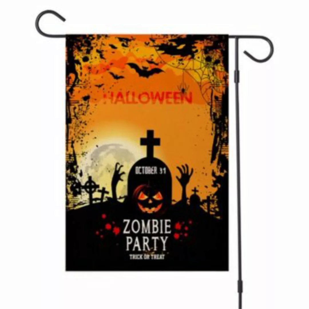 Vicabo Halloween Gartenfahne Flagge Banner Außendekoration Partydeko Kinder günstig online kaufen