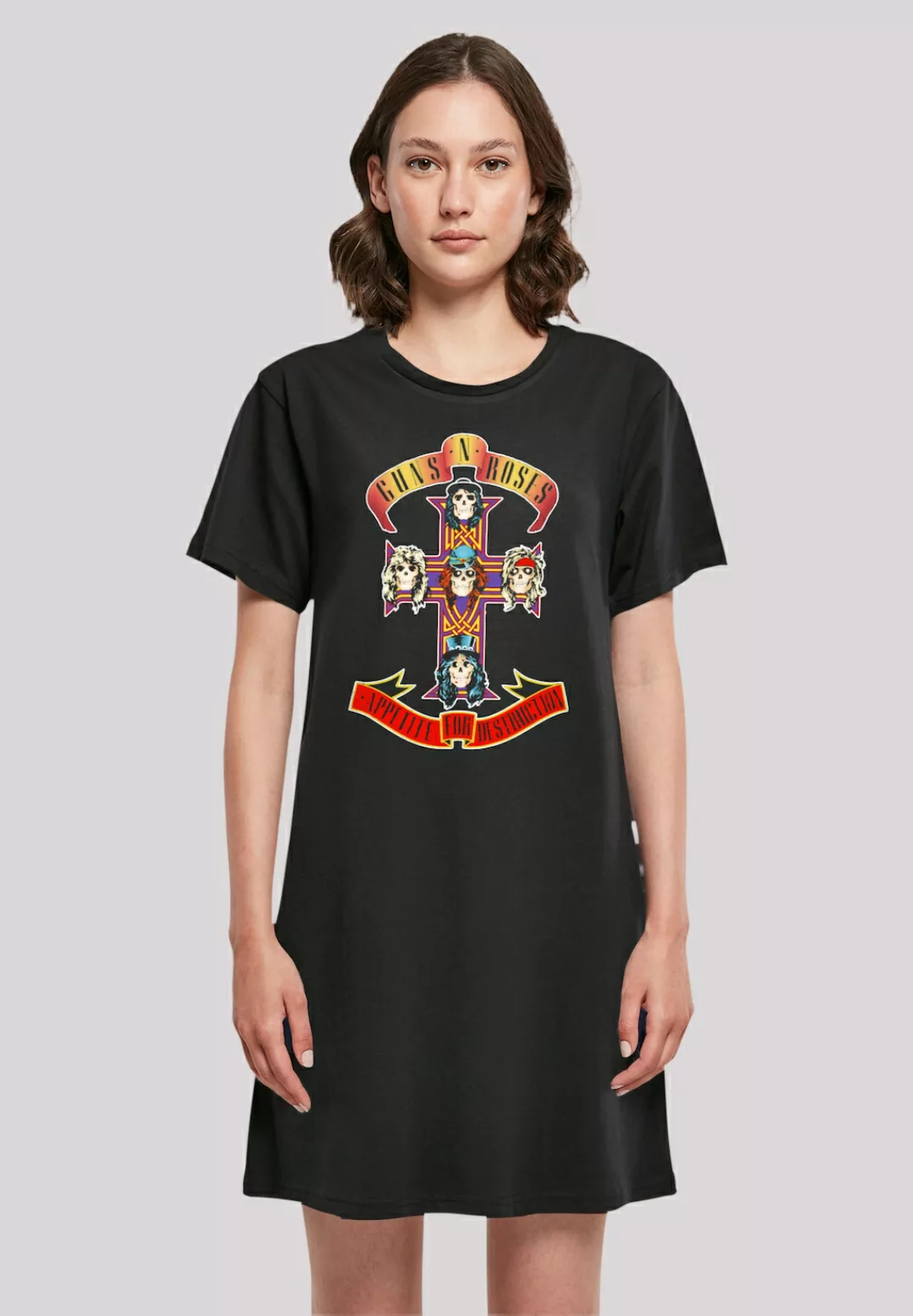 F4NT4STIC Shirtkleid "Guns n Roses Damen T-Shirt Kleid", Print günstig online kaufen