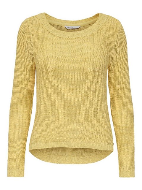 ONLY Strickpullover Einfarbiger Basic Strickpullover ONLGEENA 4251 in Gelb günstig online kaufen