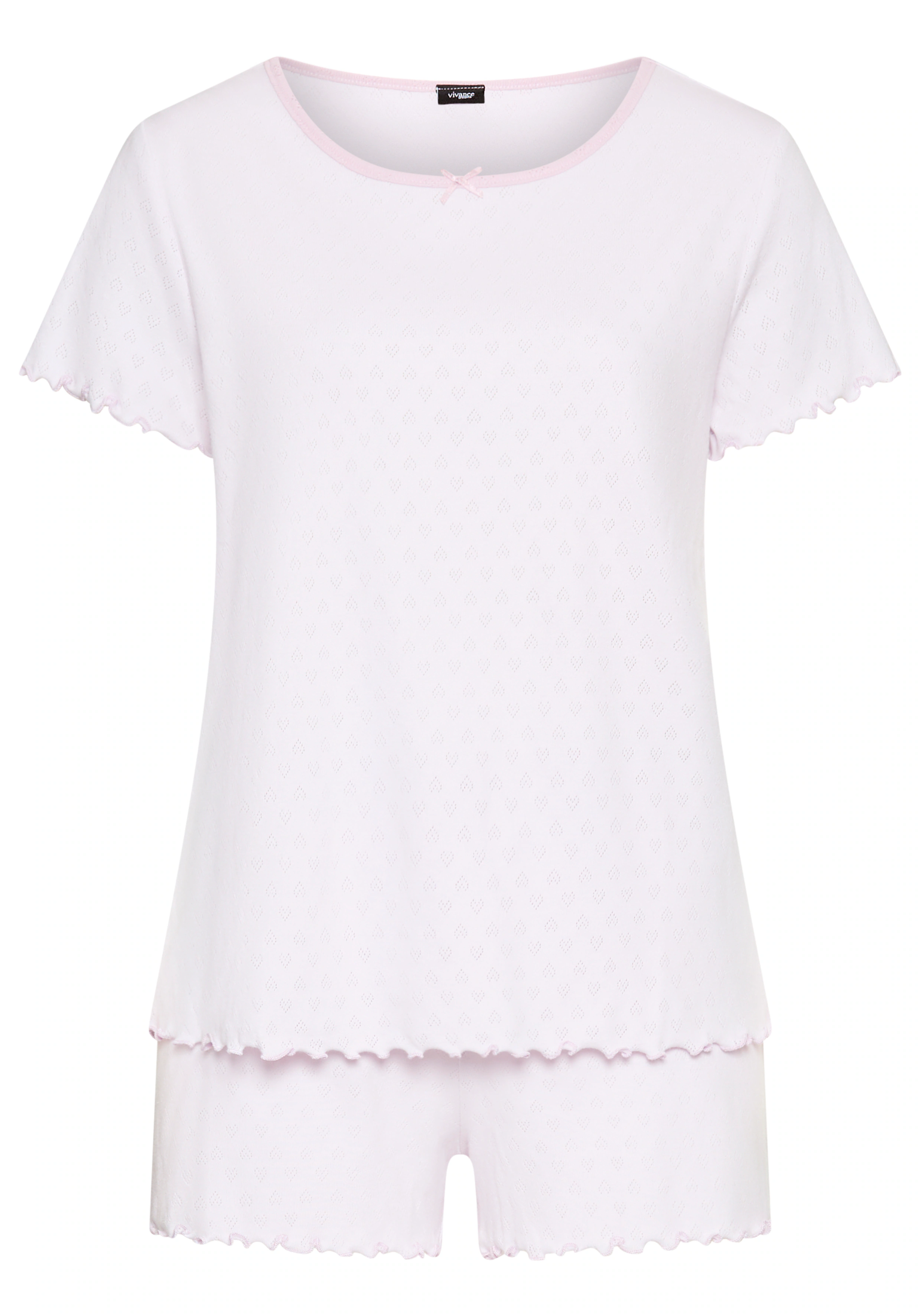 Vivance Dreams Shorty, (Packung, 3 tlg.), mit romantischem Ajourstrickmuste günstig online kaufen
