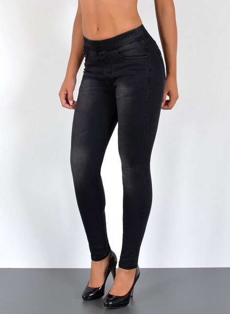 ESRA Skinny-fit-Jeans J291 Damen Skinny Jeans High Waist mit elastischem Gu günstig online kaufen