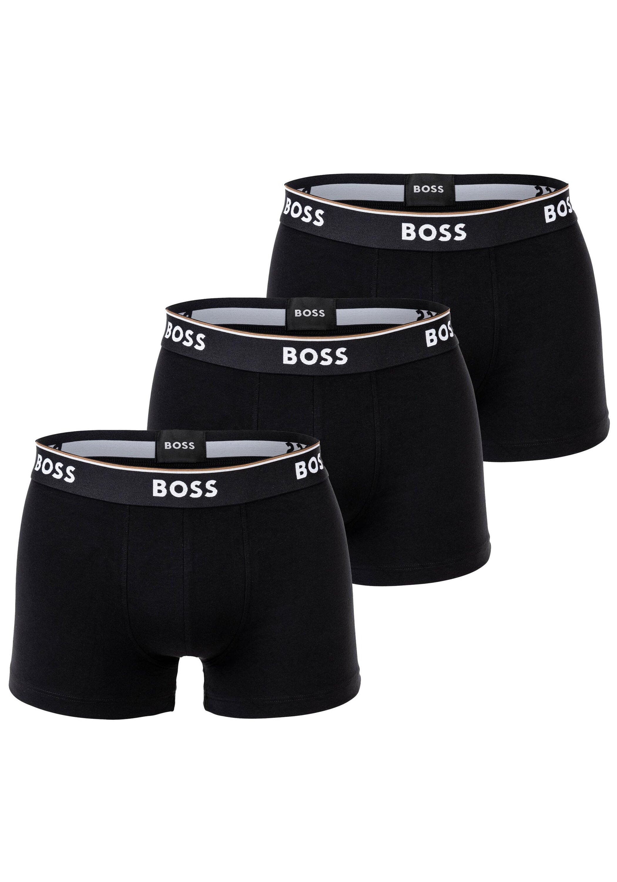 BOSS Boxer, (Packung, 3 St., 3er-Pack), mit BOSS Schriftzug auf dem Bund günstig online kaufen