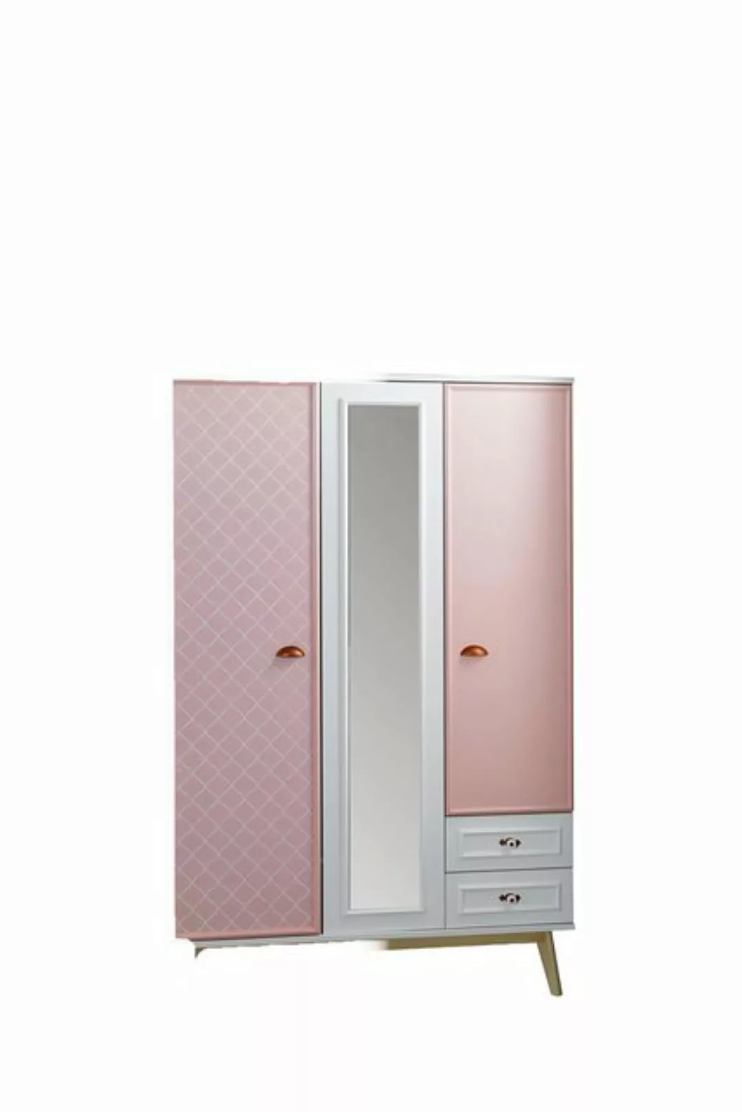 Xlmoebel Kleiderschrank Neuer zeitgemäßer Schrank für Jugendzimmer in Rosa günstig online kaufen