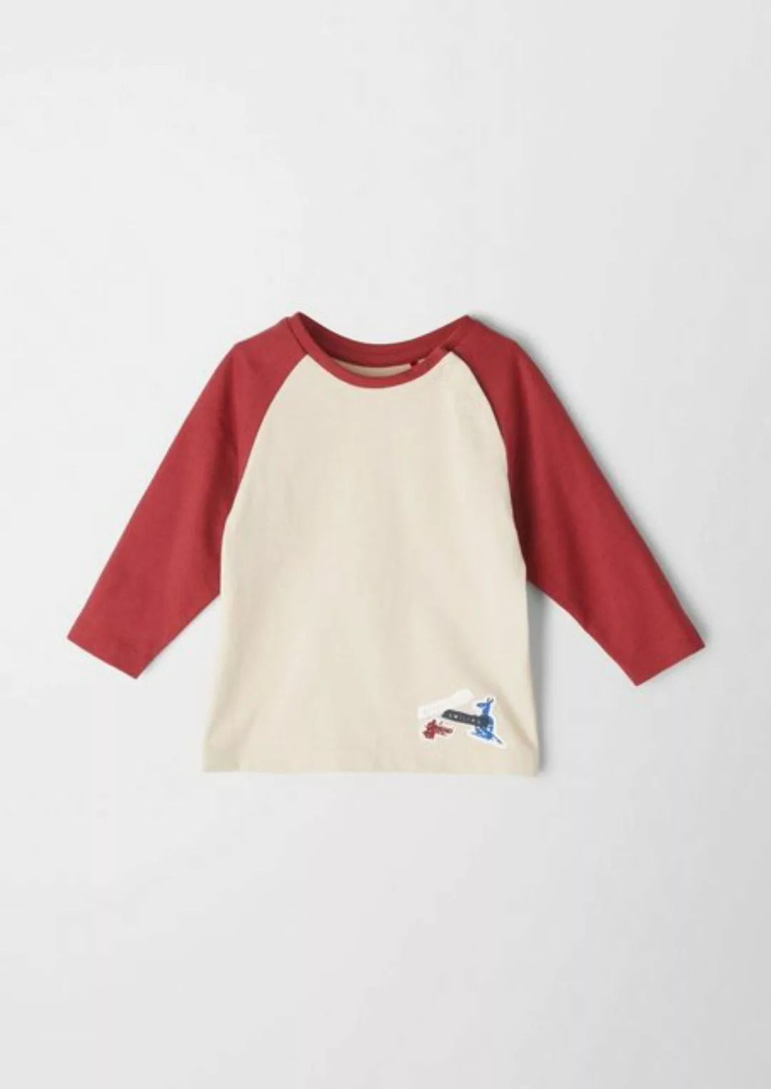 s.Oliver Langarmshirt Shirt im College-Look (1-tlg) Applikation günstig online kaufen