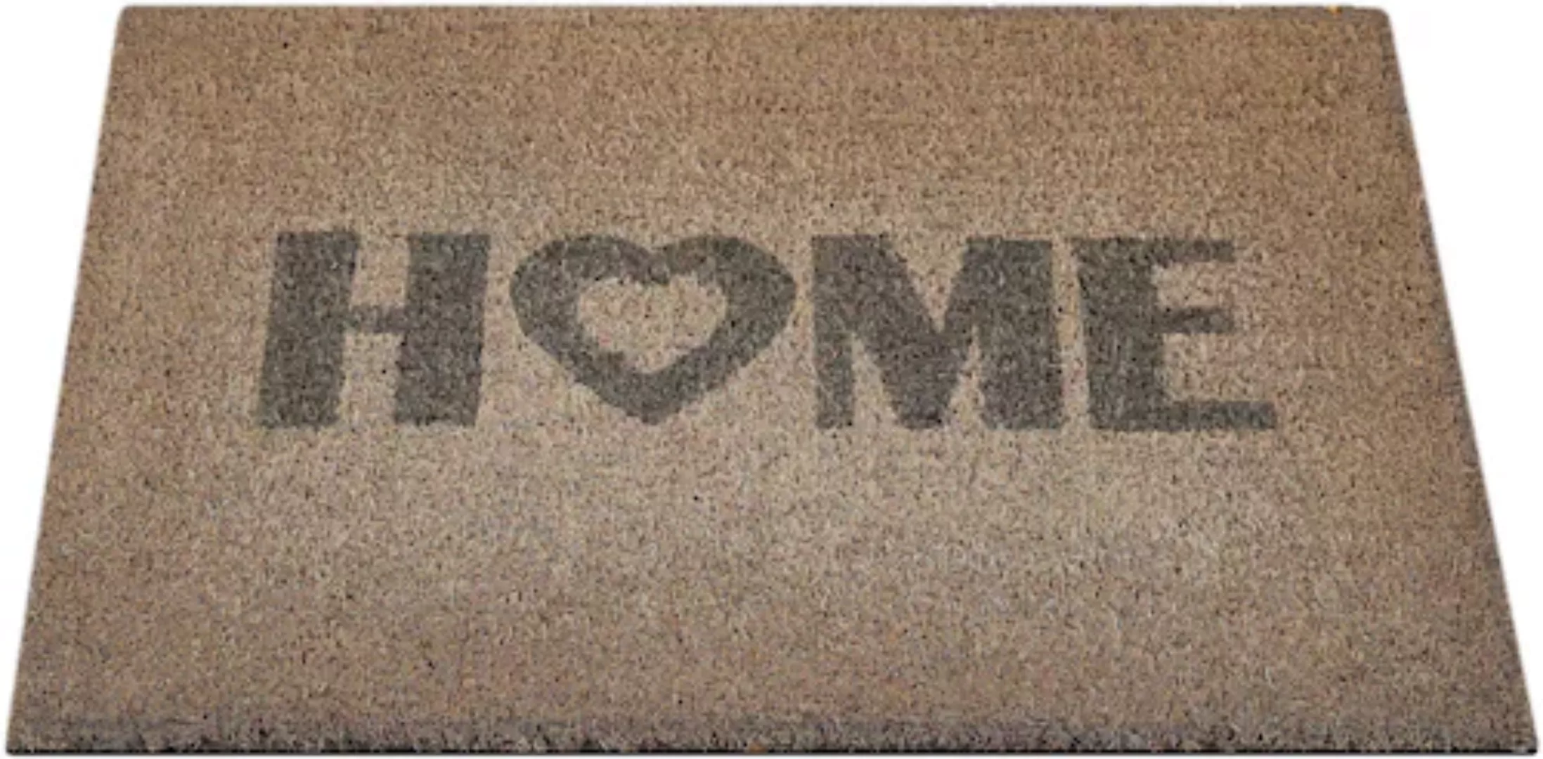 Andiamo Fußmatte »Kokos Home Heart«, rechteckig günstig online kaufen
