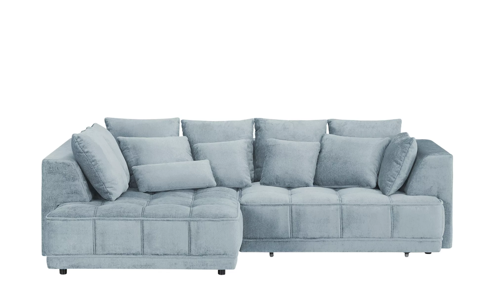 switch Ecksofa aus Samt Tiga ¦ blau ¦ Maße (cm): B: 285 H: 88 T: 205.0 Pols günstig online kaufen