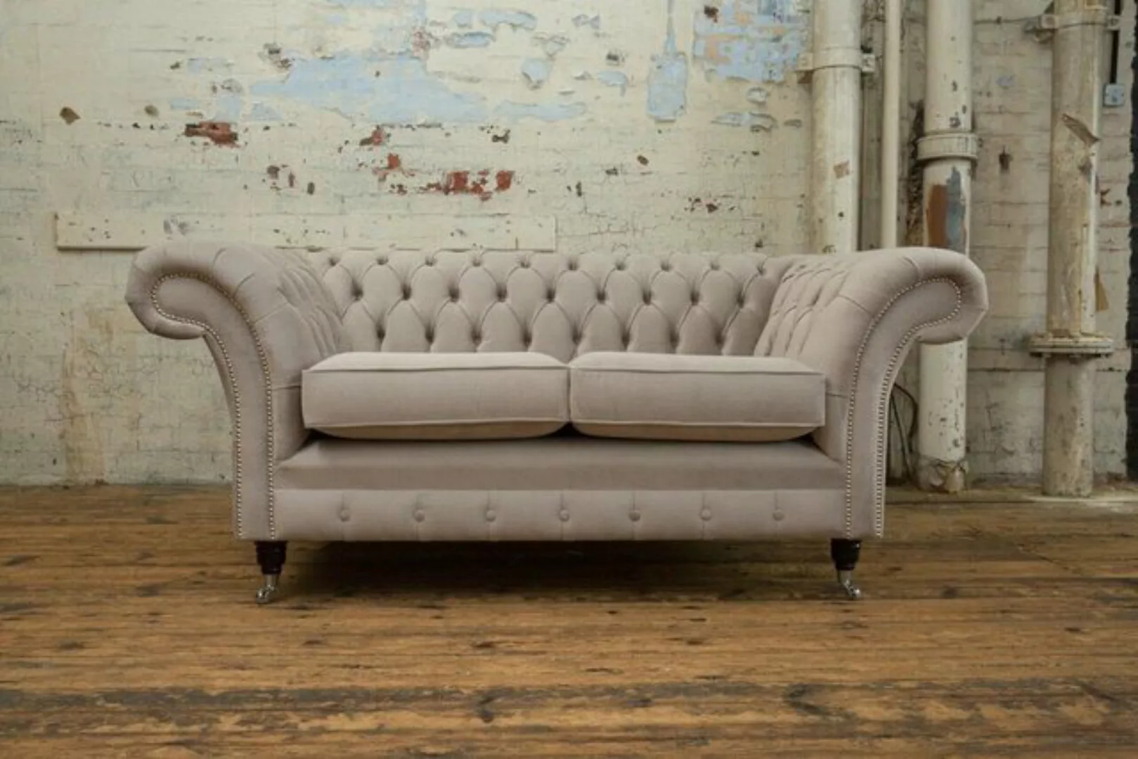 JVmoebel Chesterfield-Sofa, Chesterfield Sofa 2 Sitzer Polster Designer Cou günstig online kaufen