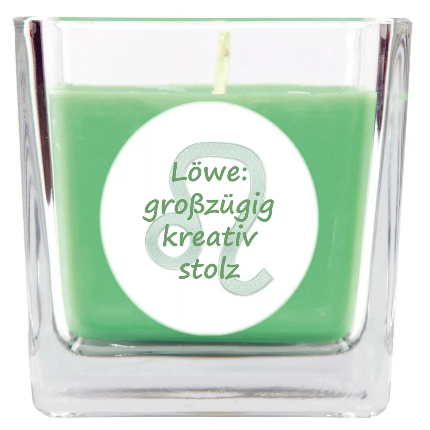 HS Candle Duftkerze & Glas Sternzeichen Coconut Limes 50 Stunden Löwe günstig online kaufen