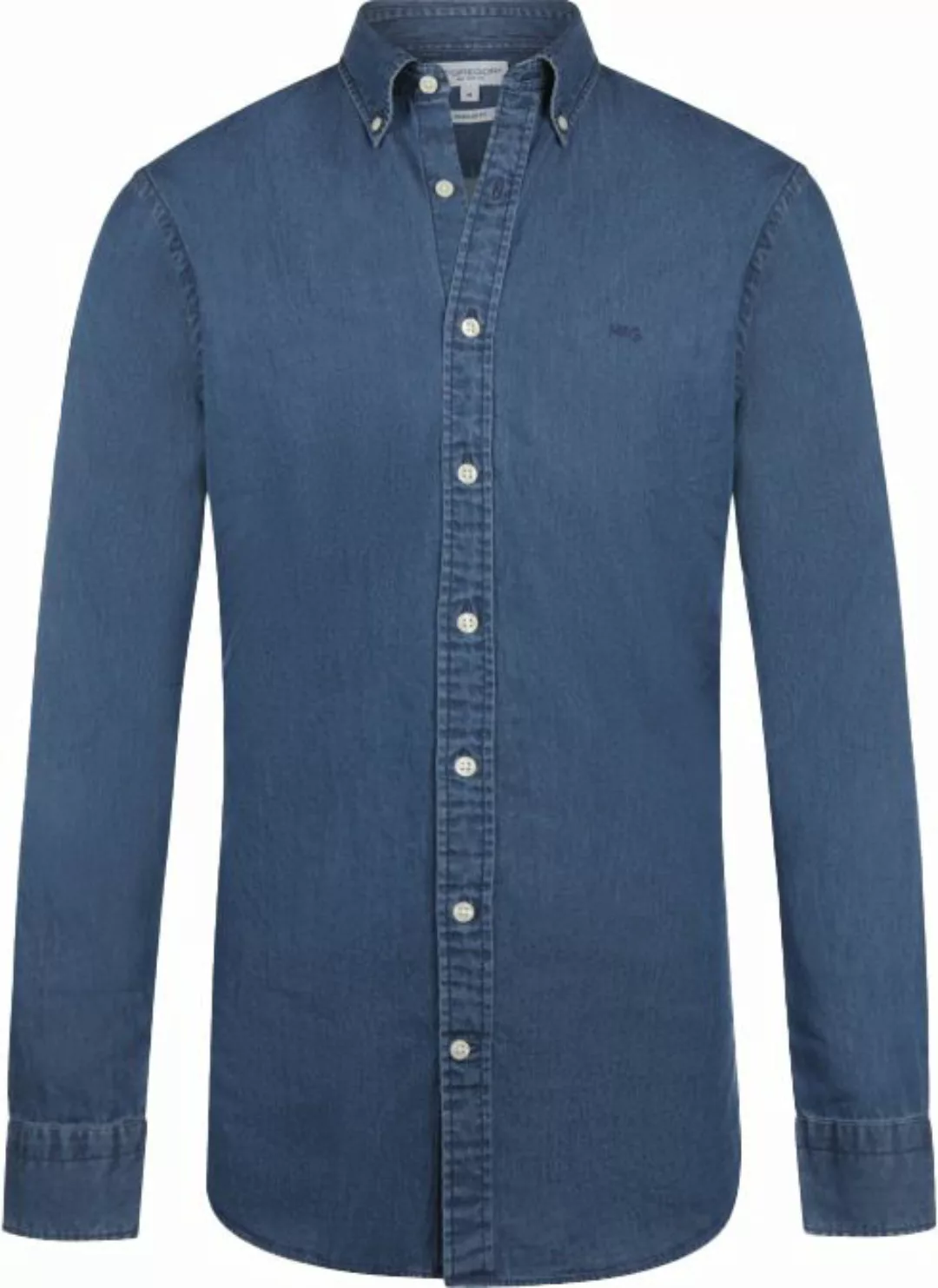 McGregor Hemd Chambray Indigo - Größe M günstig online kaufen