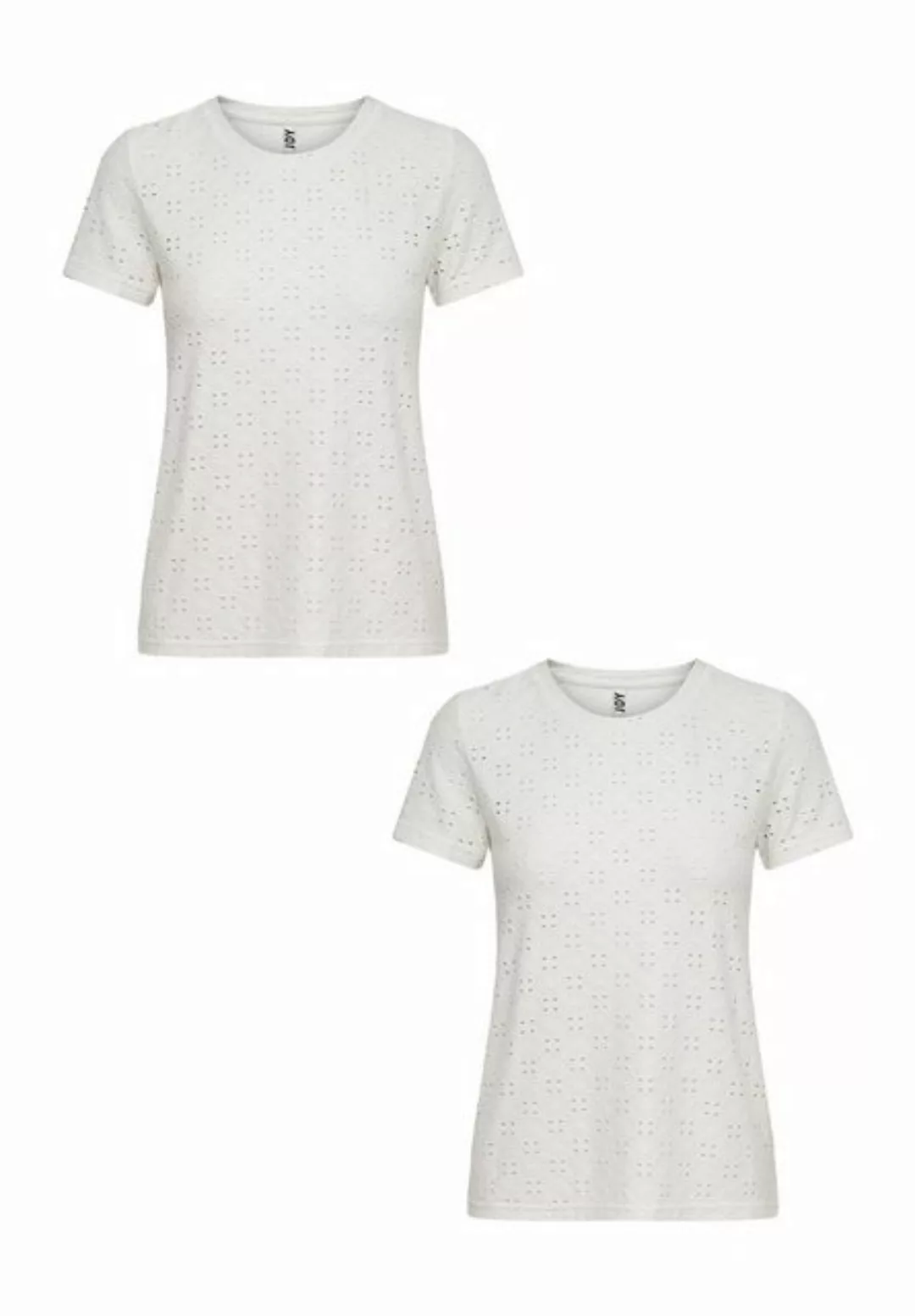 JACQUELINE de YONG T-Shirt Shirt 2er-Set Kurzarm Rundhals T-Shirt (2-tlg) 7 günstig online kaufen