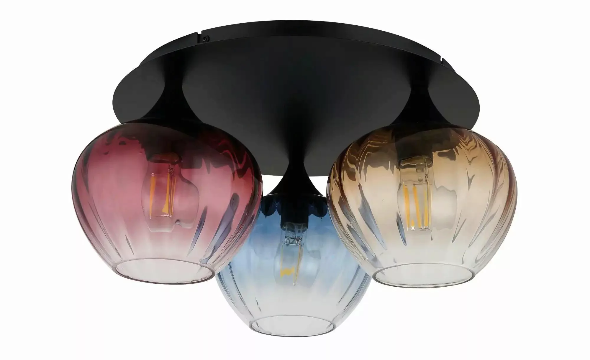 Globo Lighting Deckenleuchte   ¦ schwarz ¦ Maße (cm): B: 47 H: 21,5  Ø: 47 günstig online kaufen