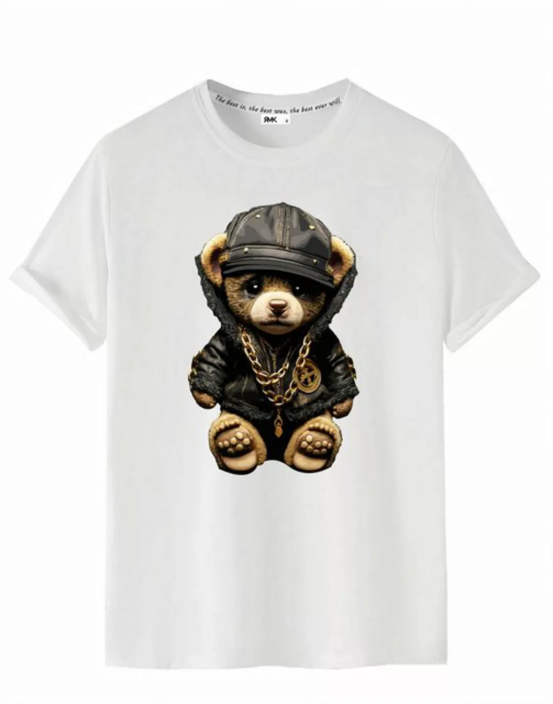 RMK T-Shirt Herren Shirt Sommer Teddybär Bär Bear aus Baumwolle günstig online kaufen