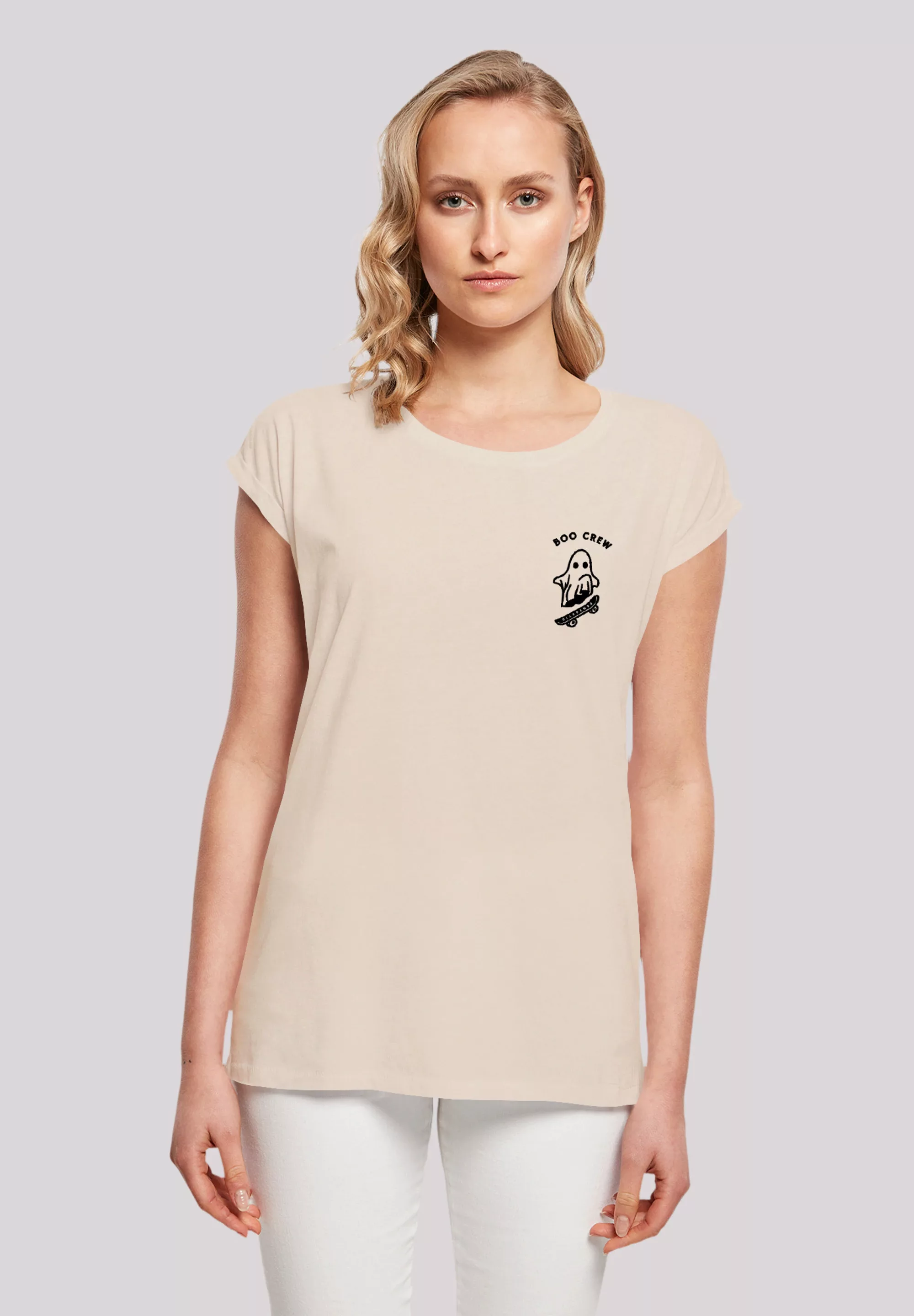 F4NT4STIC T-Shirt Boo Crew Halloween Print günstig online kaufen