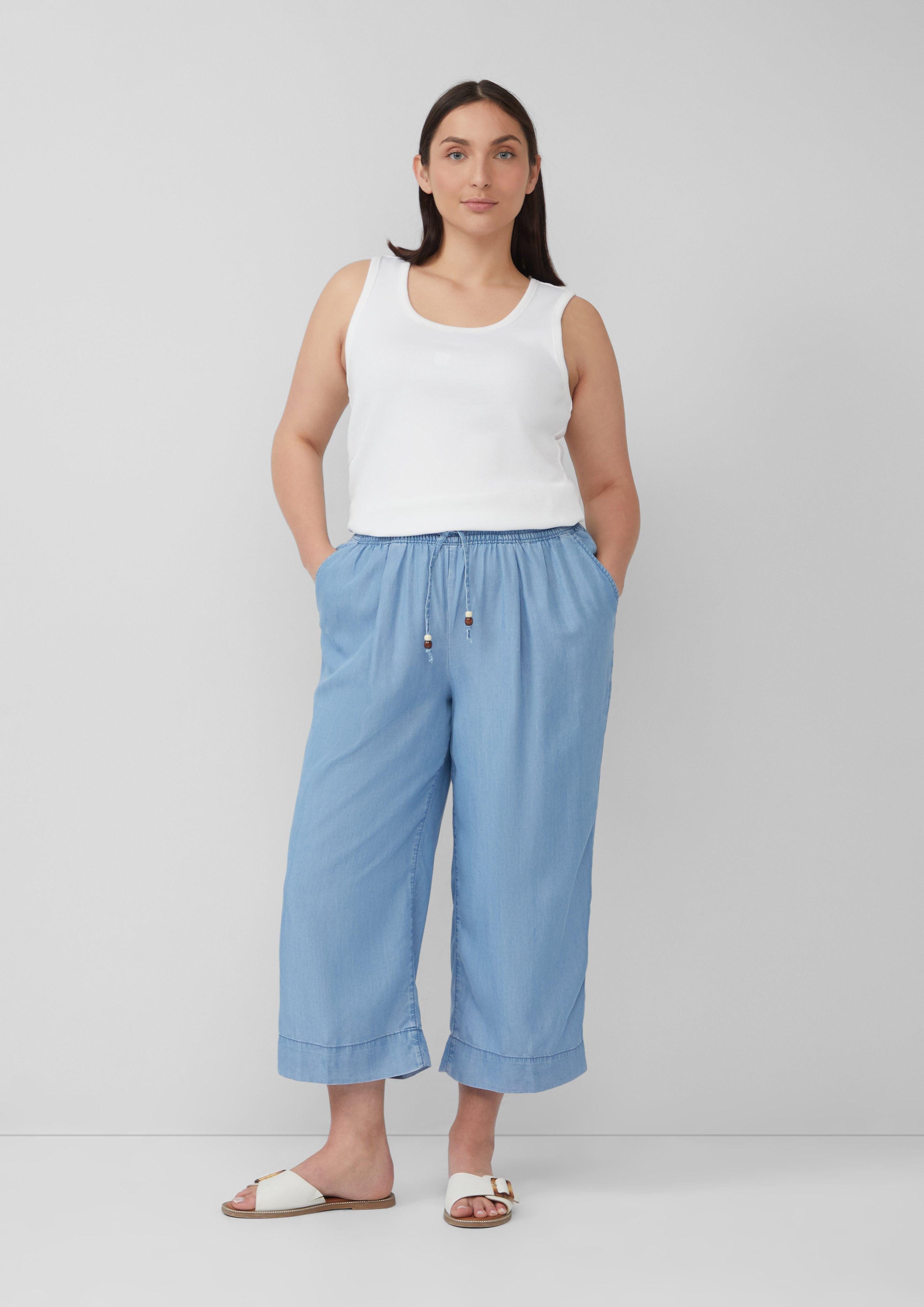 s.Oliver 5-Pocket-Jeans Lyocell-Culotte / Relaxed Fit günstig online kaufen
