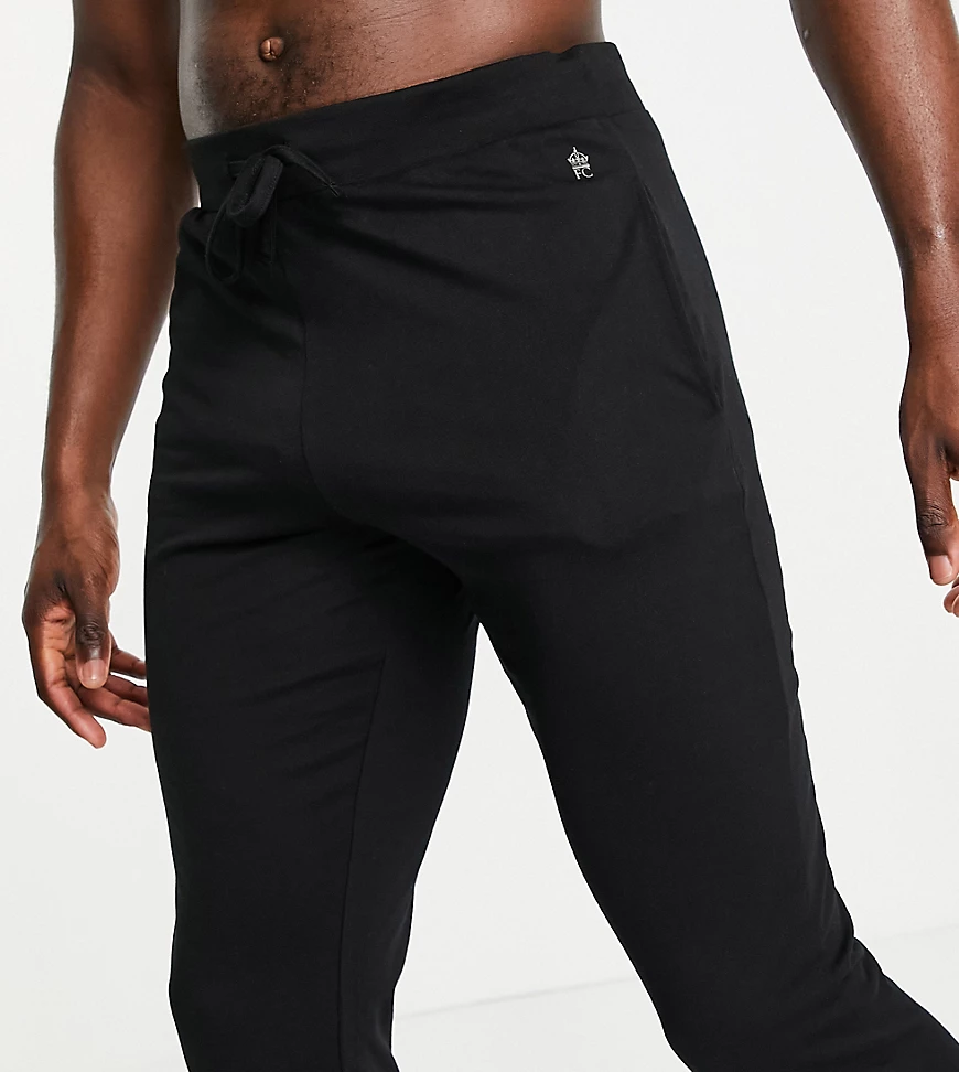 French Connection Tall – Lounge-Jogginghose aus Jersey in Schwarz günstig online kaufen