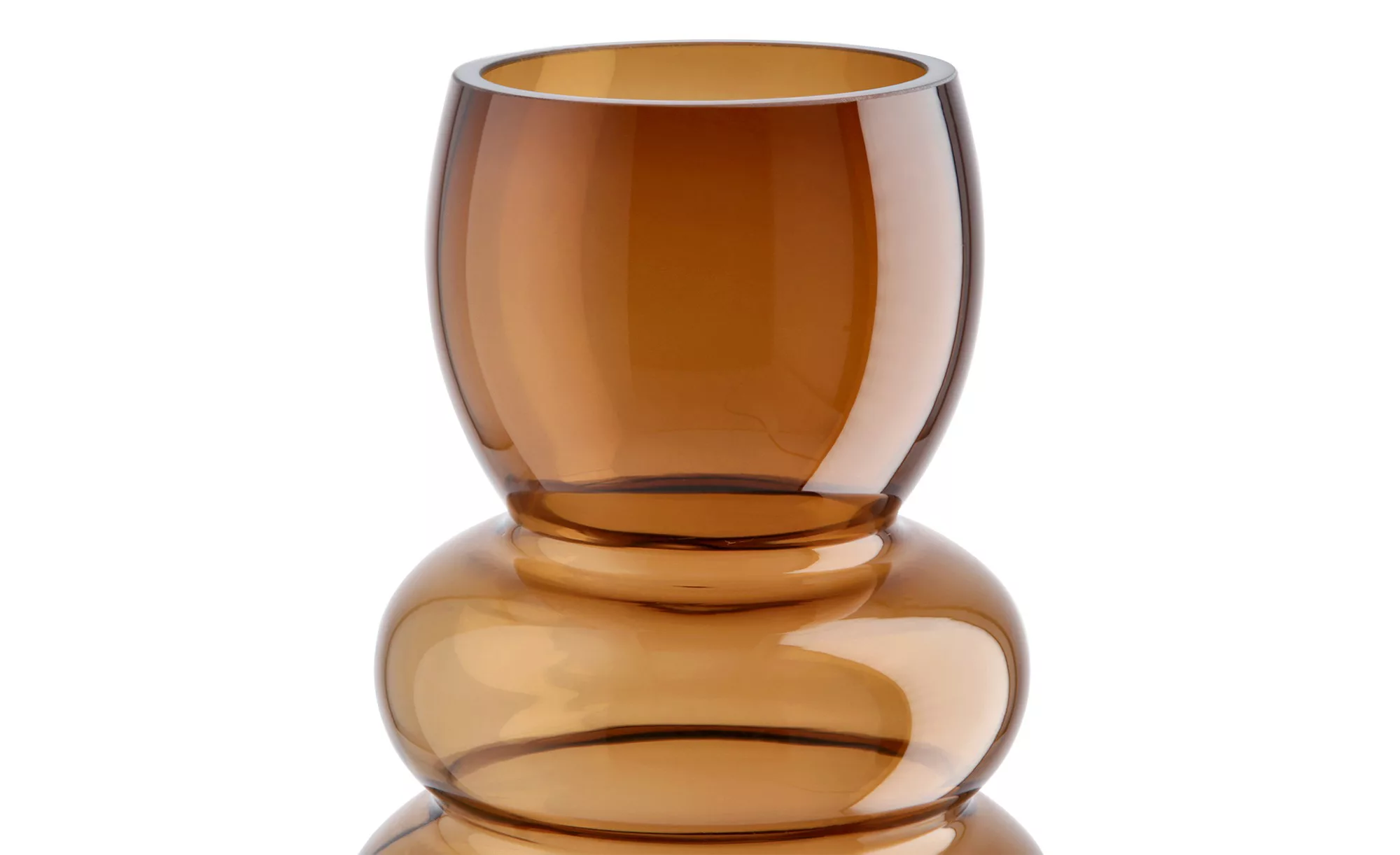 Vase ¦ braun ¦ Glas  ¦ Maße (cm): H: 24  Ø: 12.5 Accessoires > Vasen - Höff günstig online kaufen