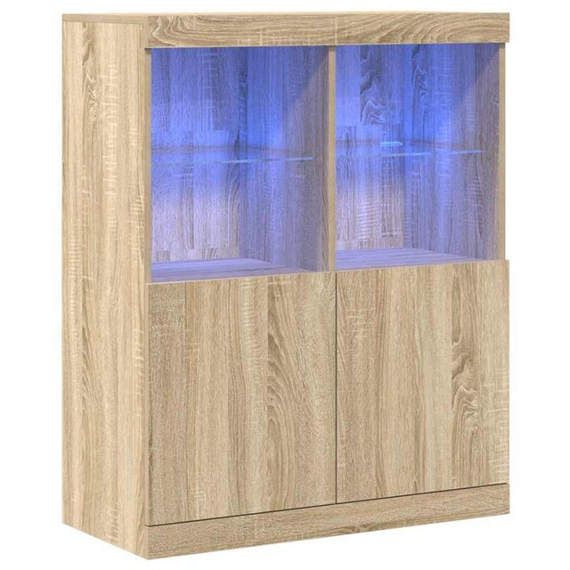 vidaXL Fächerschrank Sideboard Sonoma-Eiche 81x37x100 cm Holzwerkstoff (1-S günstig online kaufen