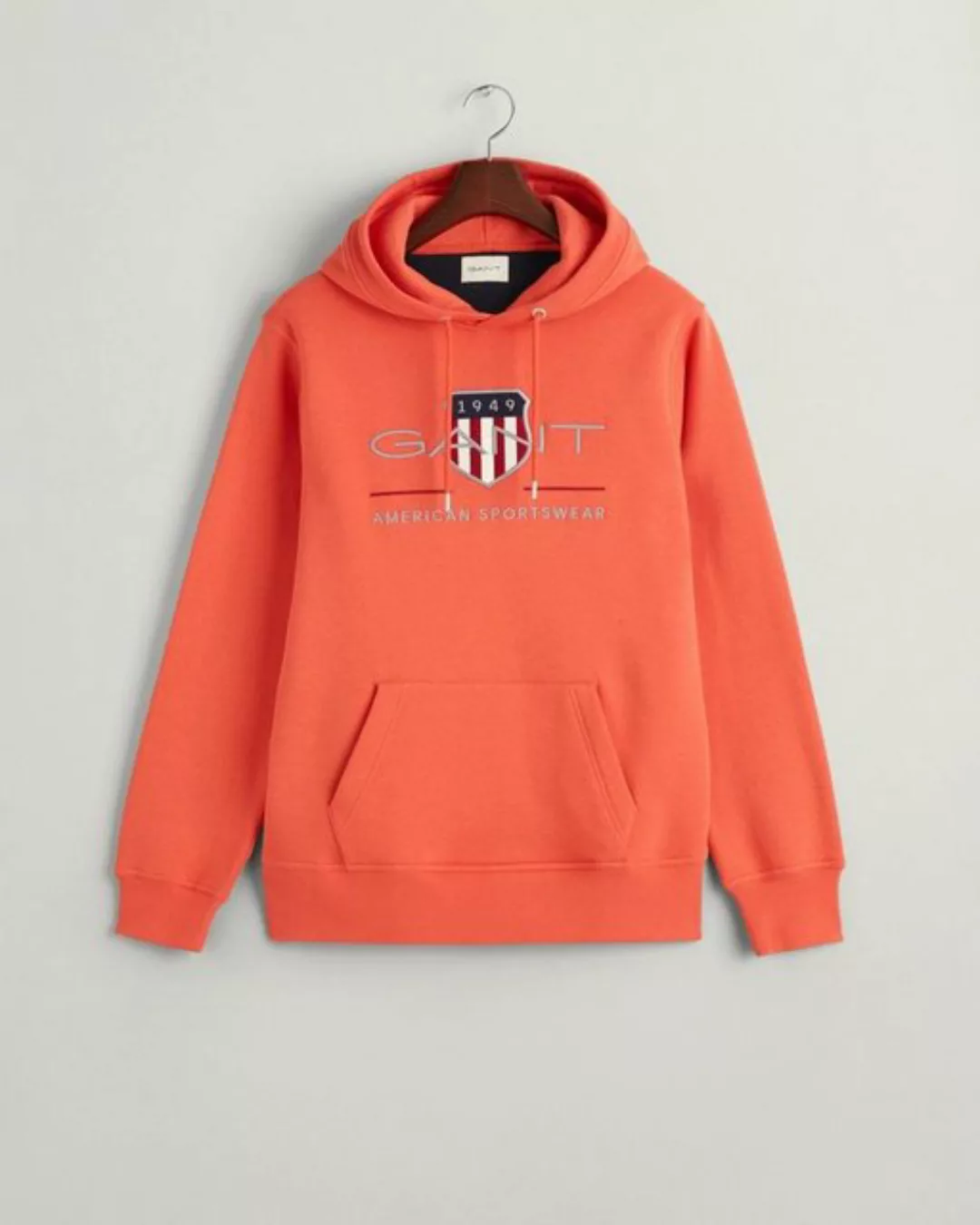 Gant Sweatshirt REG ARCHIVE SHIELD HOODIE, BURNT ORANGE günstig online kaufen