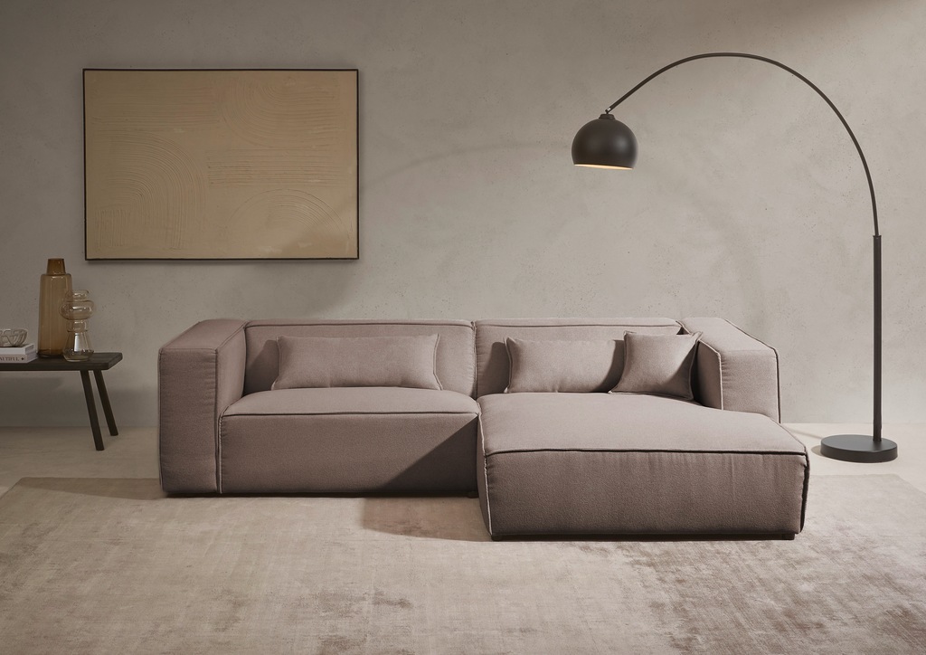 LeGer Home by Lena Gercke Ecksofa "PIARA mit Kedernaht in Cord oder Leineno günstig online kaufen