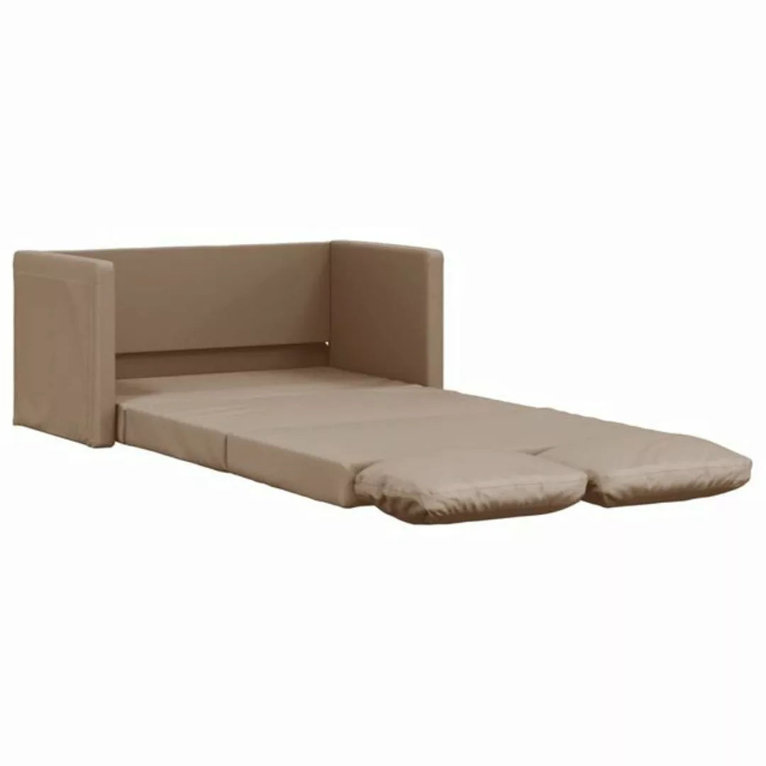 vidaXL Sofa Bodensofa Sofa mit Schlaffunktion, Kunstleder günstig online kaufen