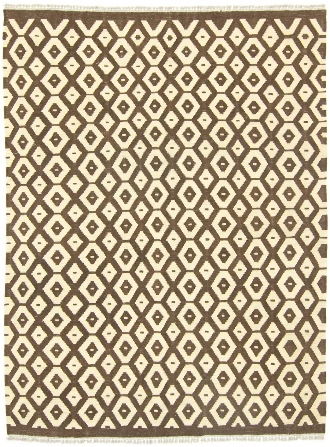 morgenland Wollteppich »Kelim Afghan Teppich handgewebt beige«, rechteckig, günstig online kaufen