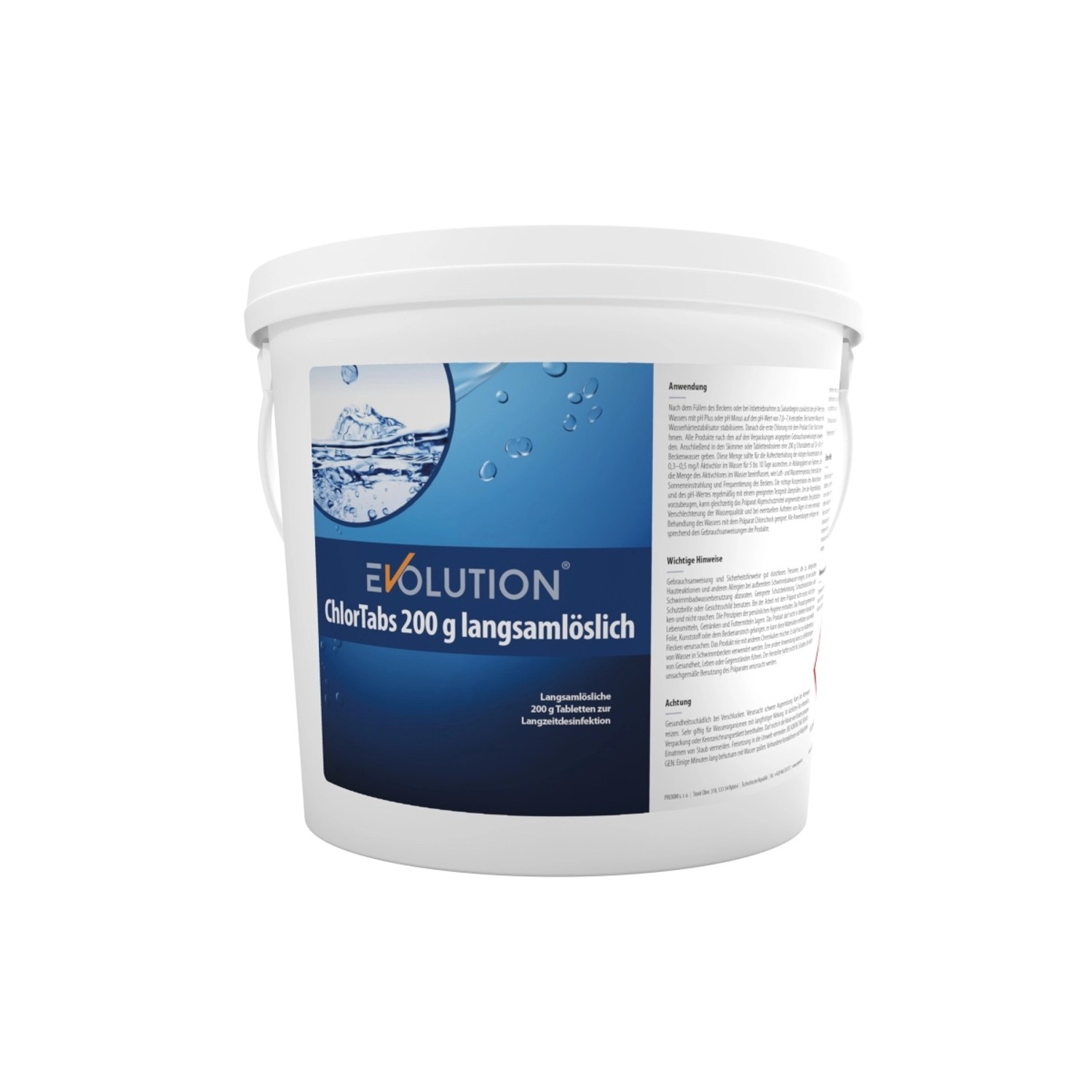 Evolution ChlorTabs 5 kg Langsamlösliche 200 g Tabletten Desinfektion Schwi günstig online kaufen