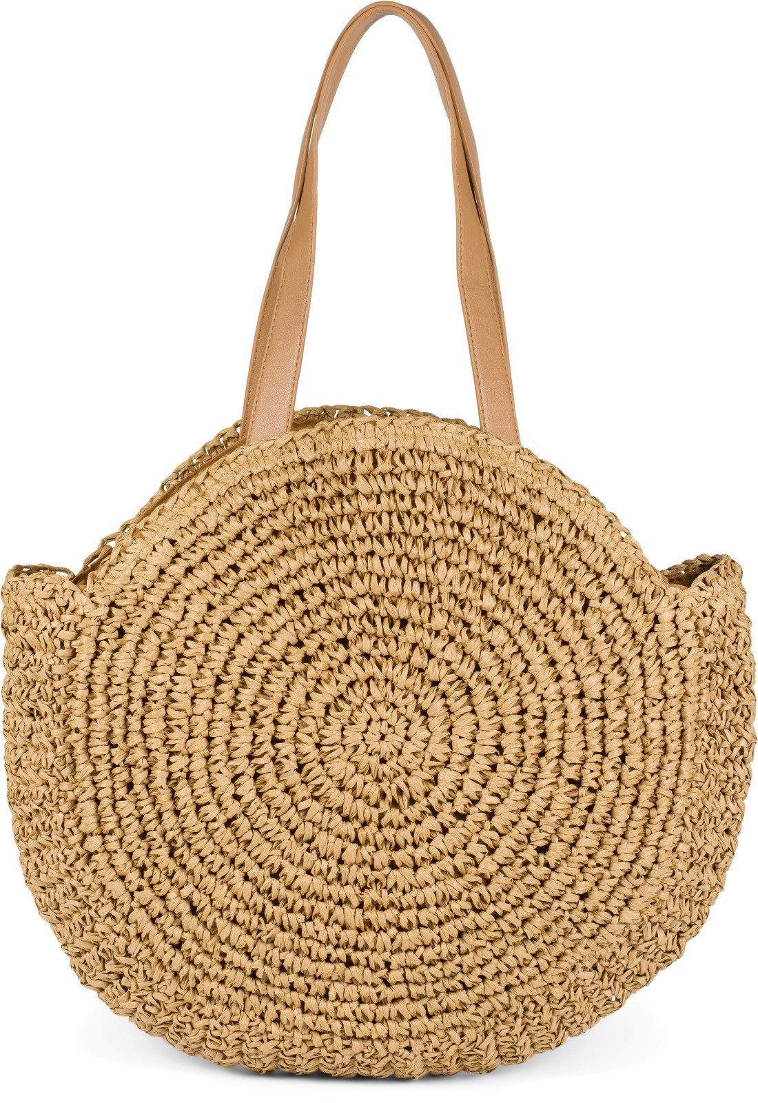styleBREAKER Schultertasche Runde Flecht Schultertasche - günstig online kaufen
