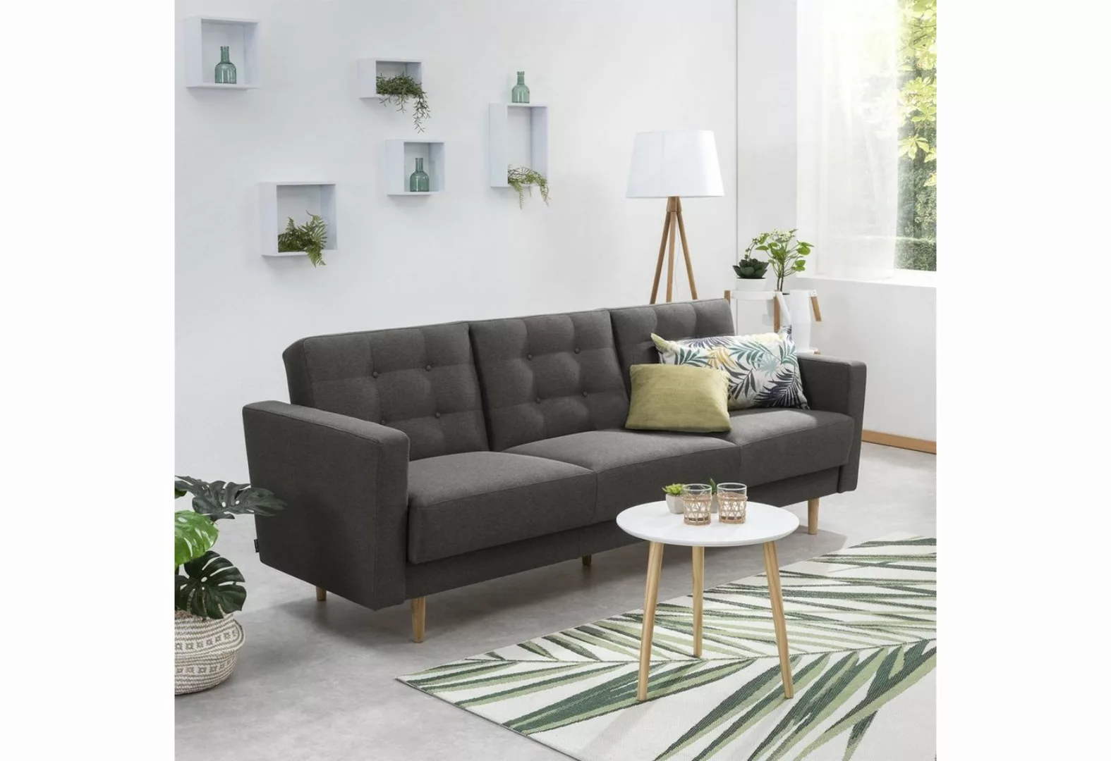 58 aufm Kessel Sofa Sofa 3-Sitzer mit Bettfunktion Kaisa Bezug Flachge, Spa günstig online kaufen