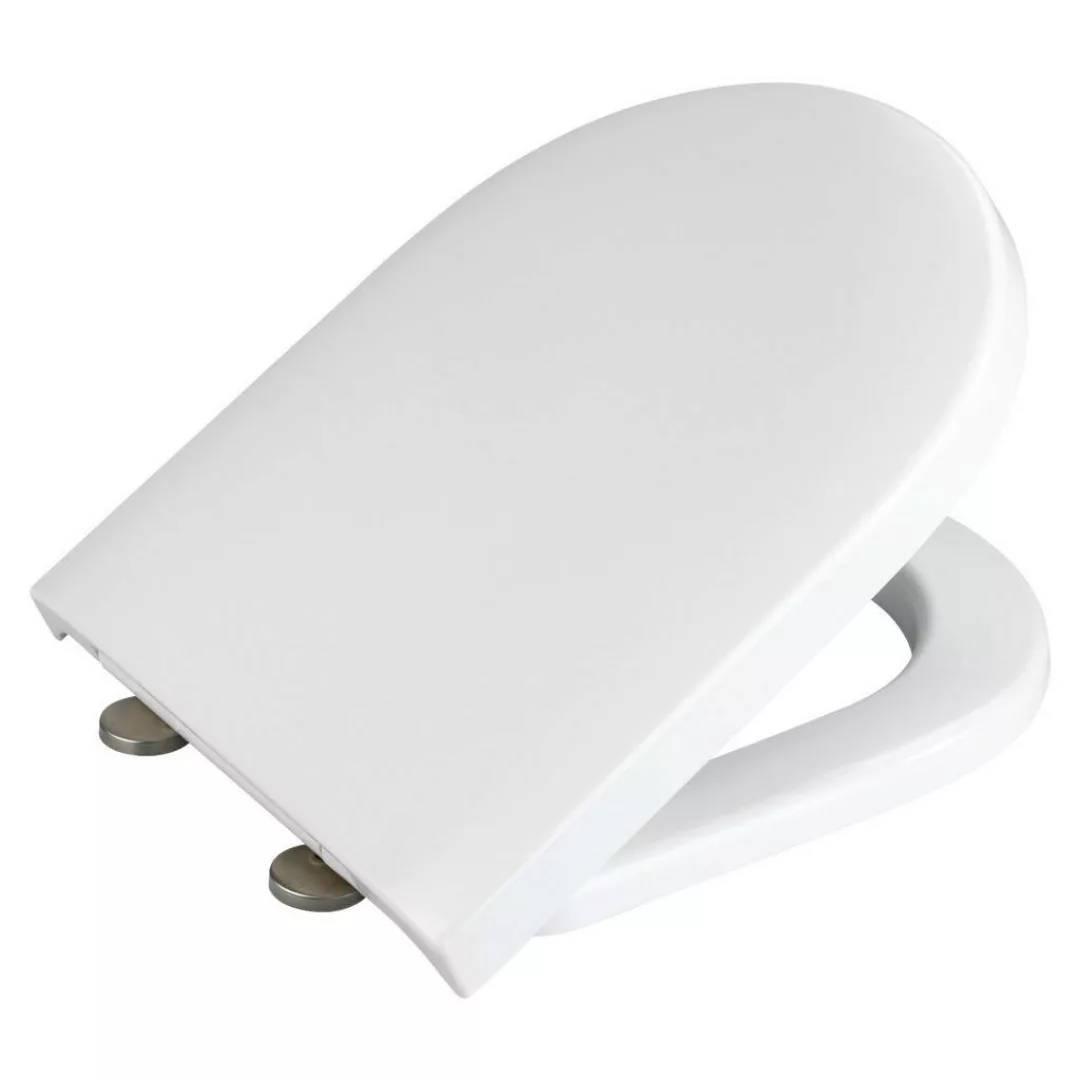 WC-Sitz weiß Duroplast B/H/T: ca. 37,5x46x5 cm günstig online kaufen