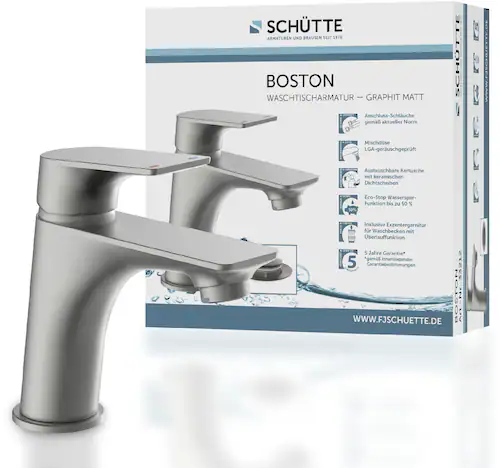 Schütte Waschtischarmatur »BOSTON«, wassersparende Eco-Click-Funktion, inkl günstig online kaufen