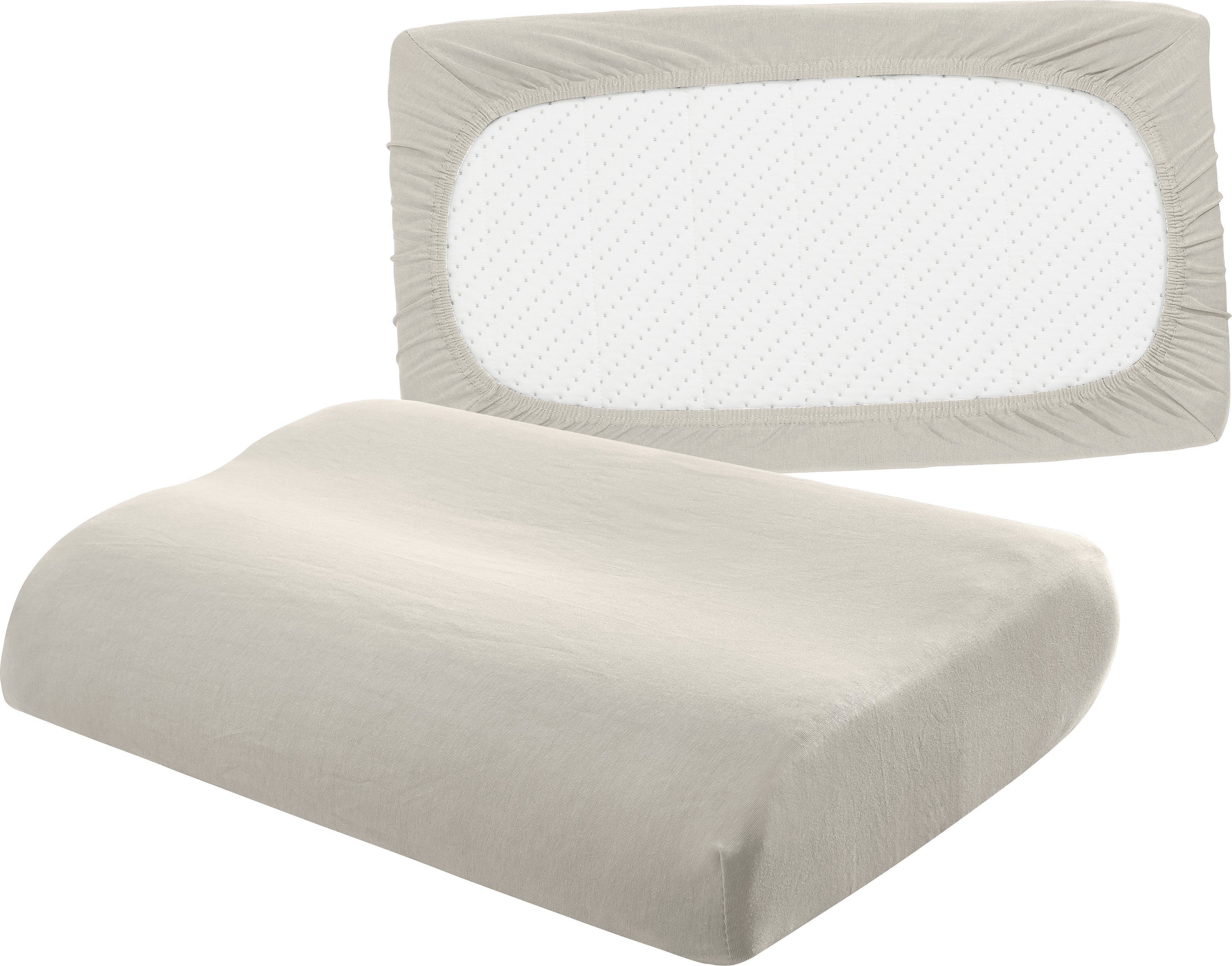 bellana Kissenbezug »Universal Jersey«, (2 St.), passend für Nackenstützkis günstig online kaufen