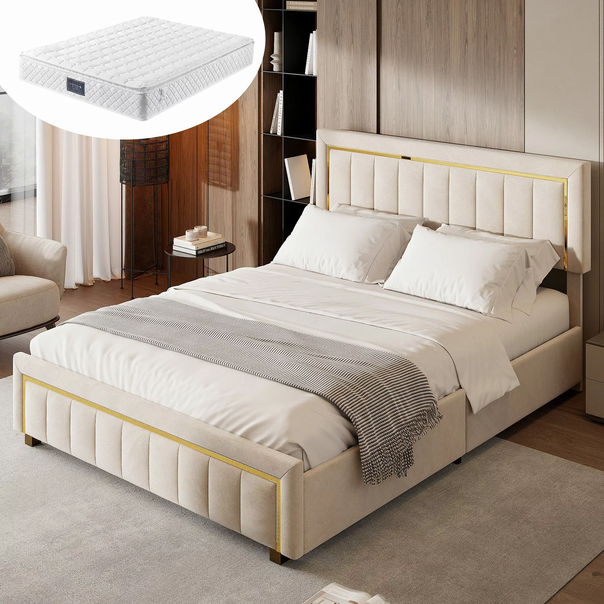 Furnishings Home Polsterbett Doppelbett Stauraumbett Inkl. günstig online kaufen