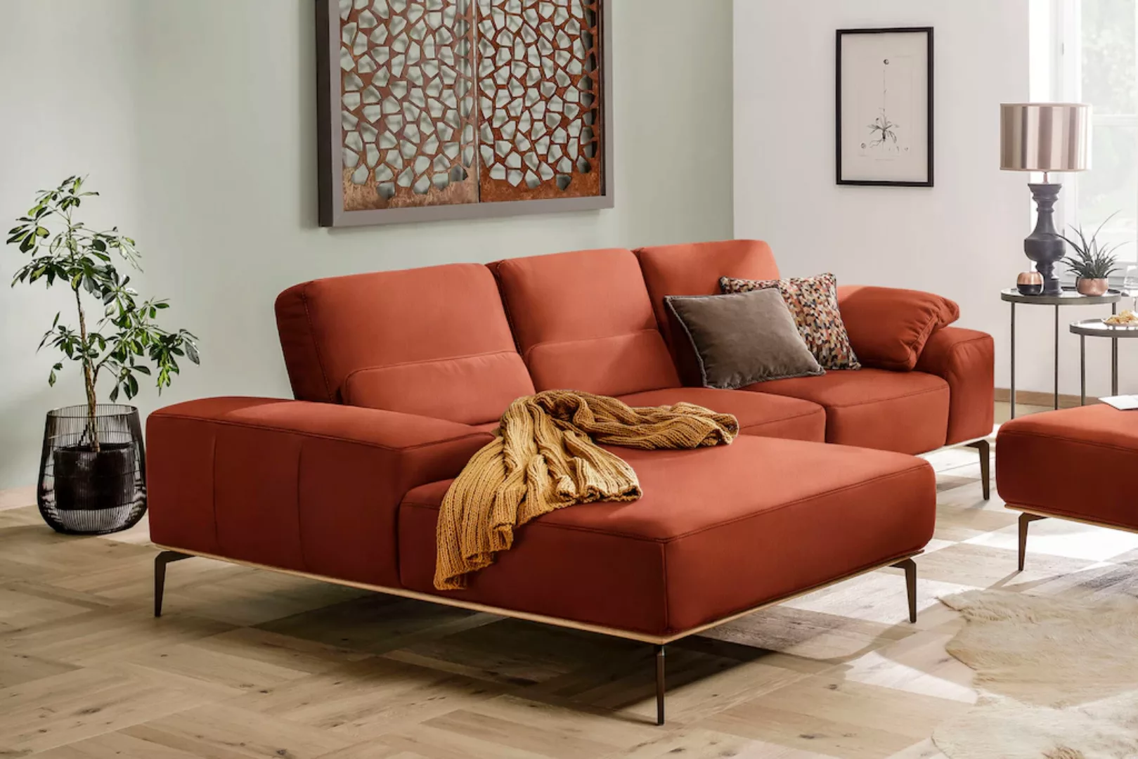 W.SCHILLIG Ecksofa "run, Designsofa mit tollem Sitzkomfort, bequem, L-Form" günstig online kaufen