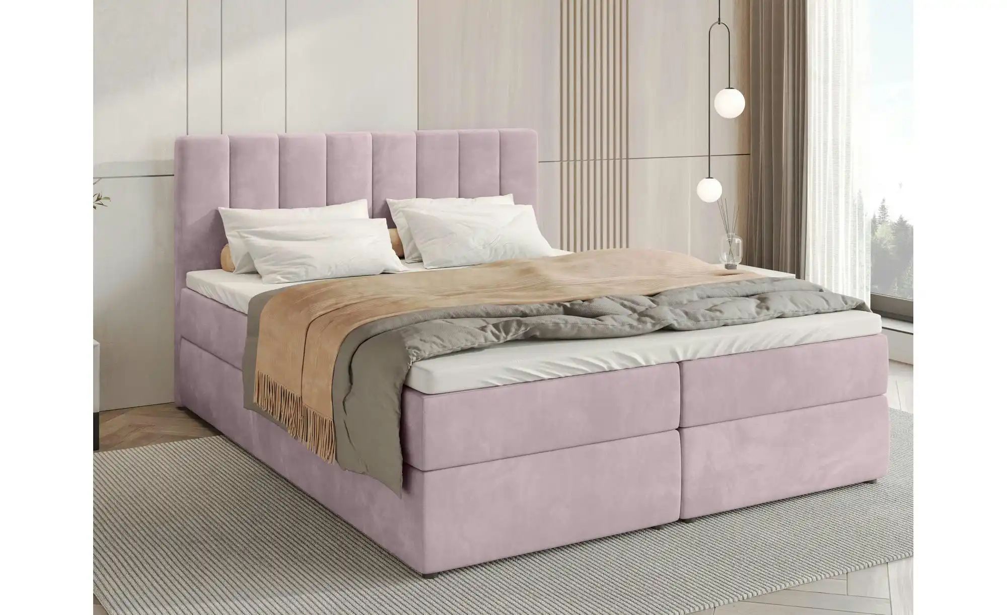 Boxbett mit Stauraum Devora ¦ rosa/pink ¦ Maße (cm): B: 160 H: 102 Betten > günstig online kaufen