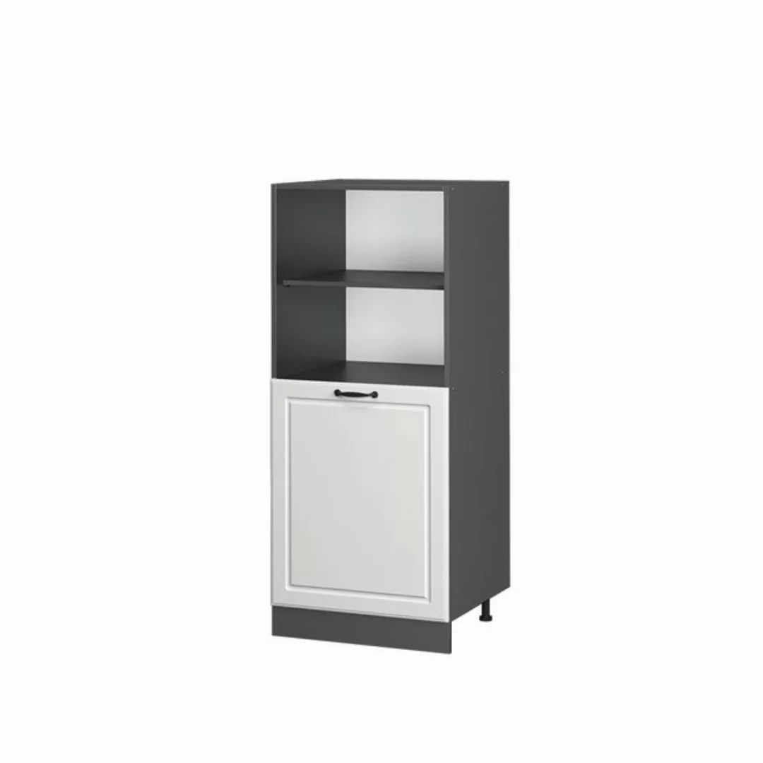 Vicco Backofenumbauschrank Küchenhochschrank R-Line Landhaus 60 cm Anthrazi günstig online kaufen