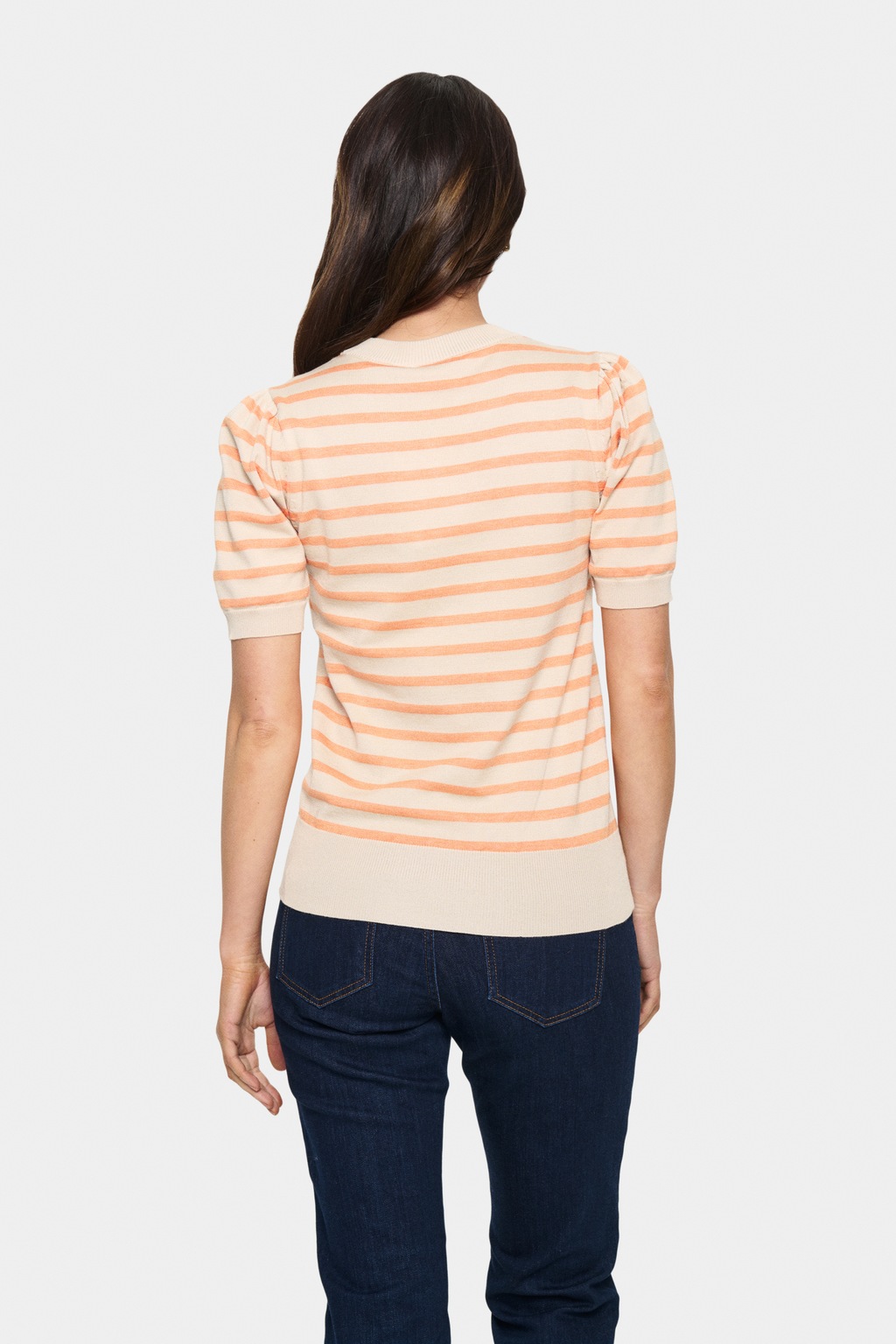 Saint Tropez Kurzarmpullover "MilaSZ SS Striped" günstig online kaufen